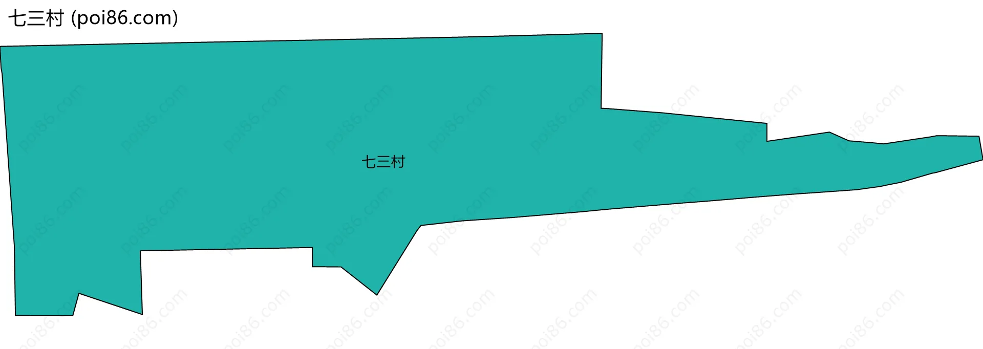 七三村边界地图