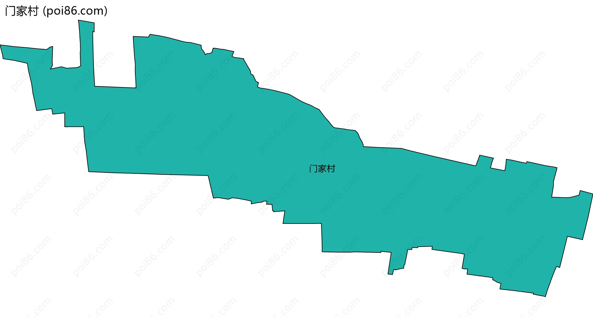门家村边界地图