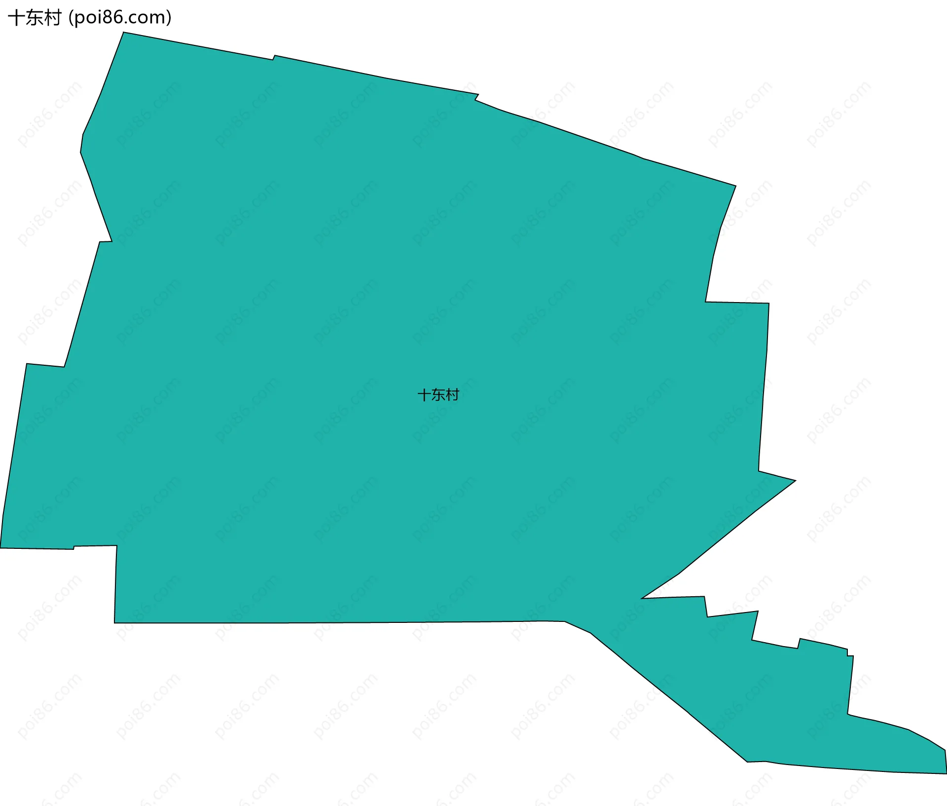 十东村边界地图