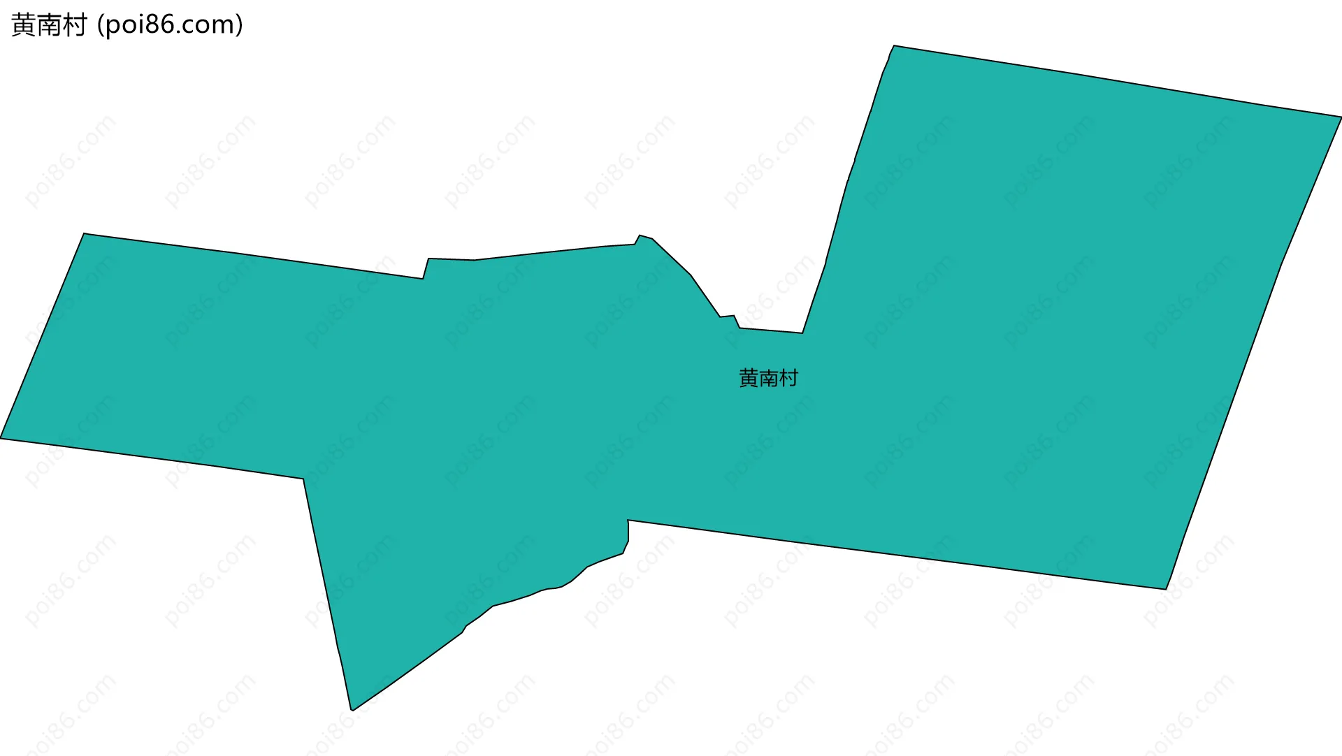 黄南村边界地图