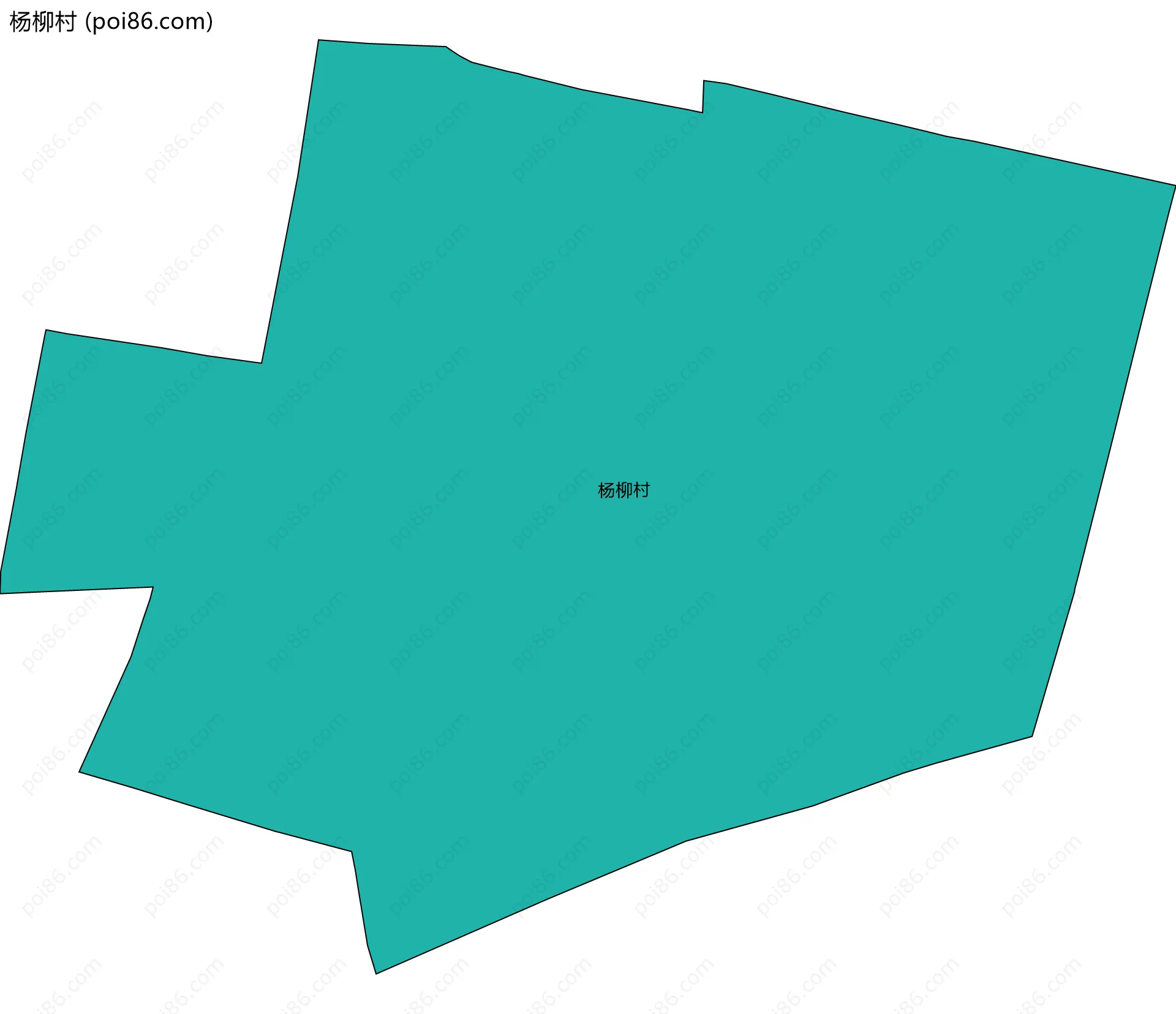 杨柳村边界地图