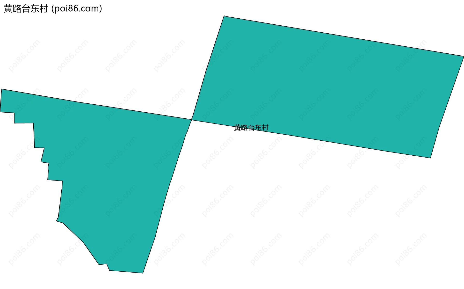 黄路台东村边界地图