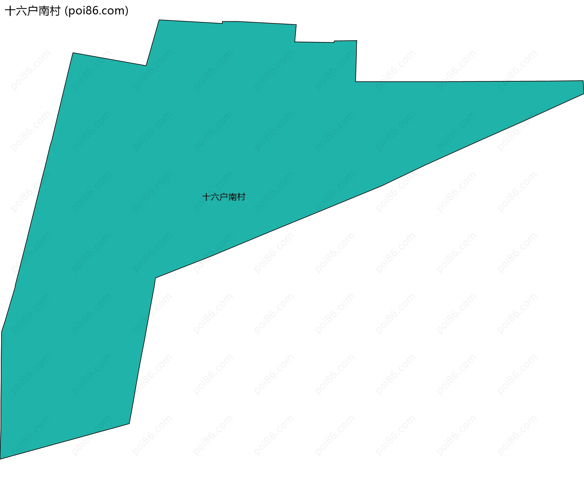 十六户南村边界地图