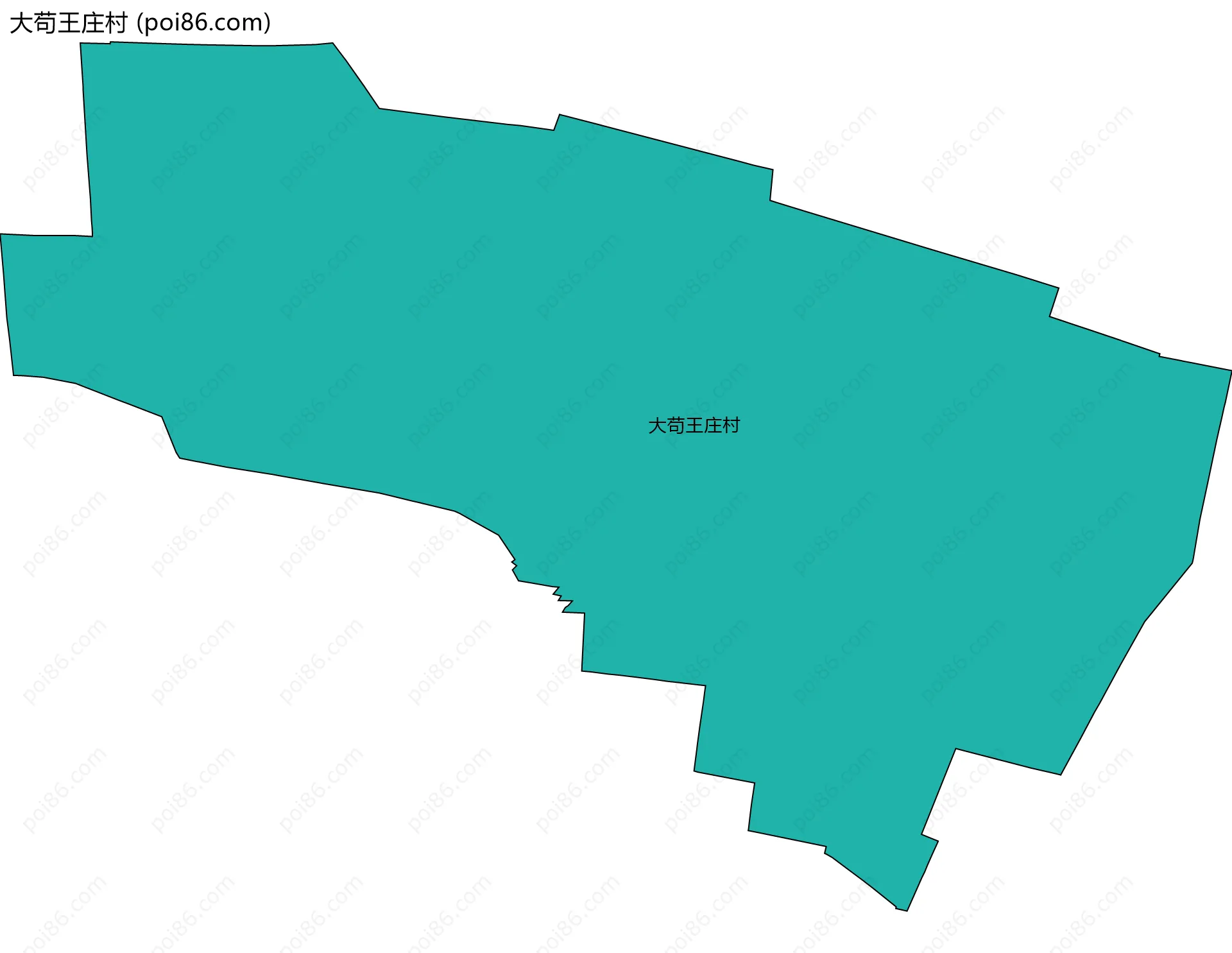 大苟王庄村边界地图