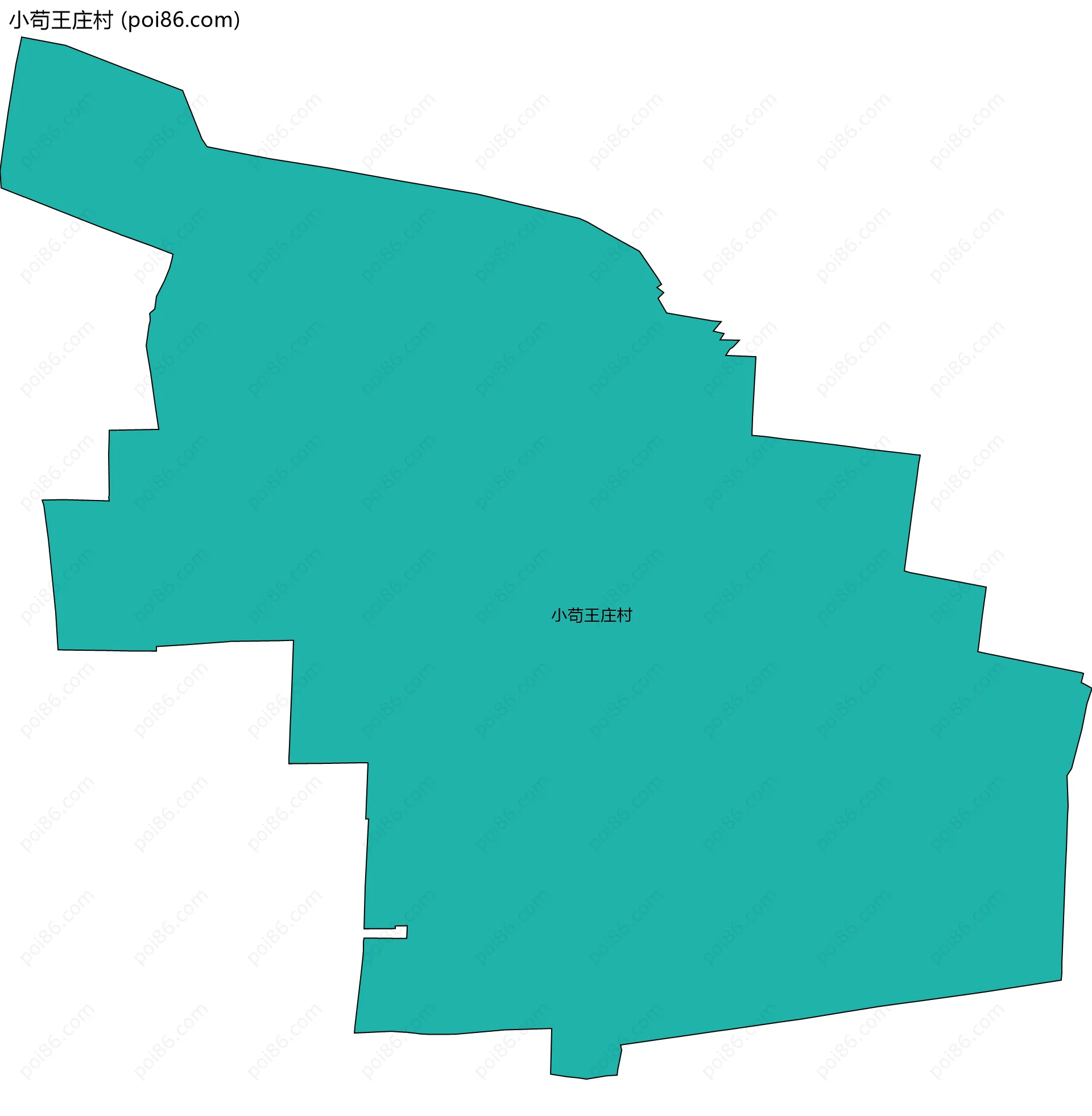 小苟王庄村边界地图
