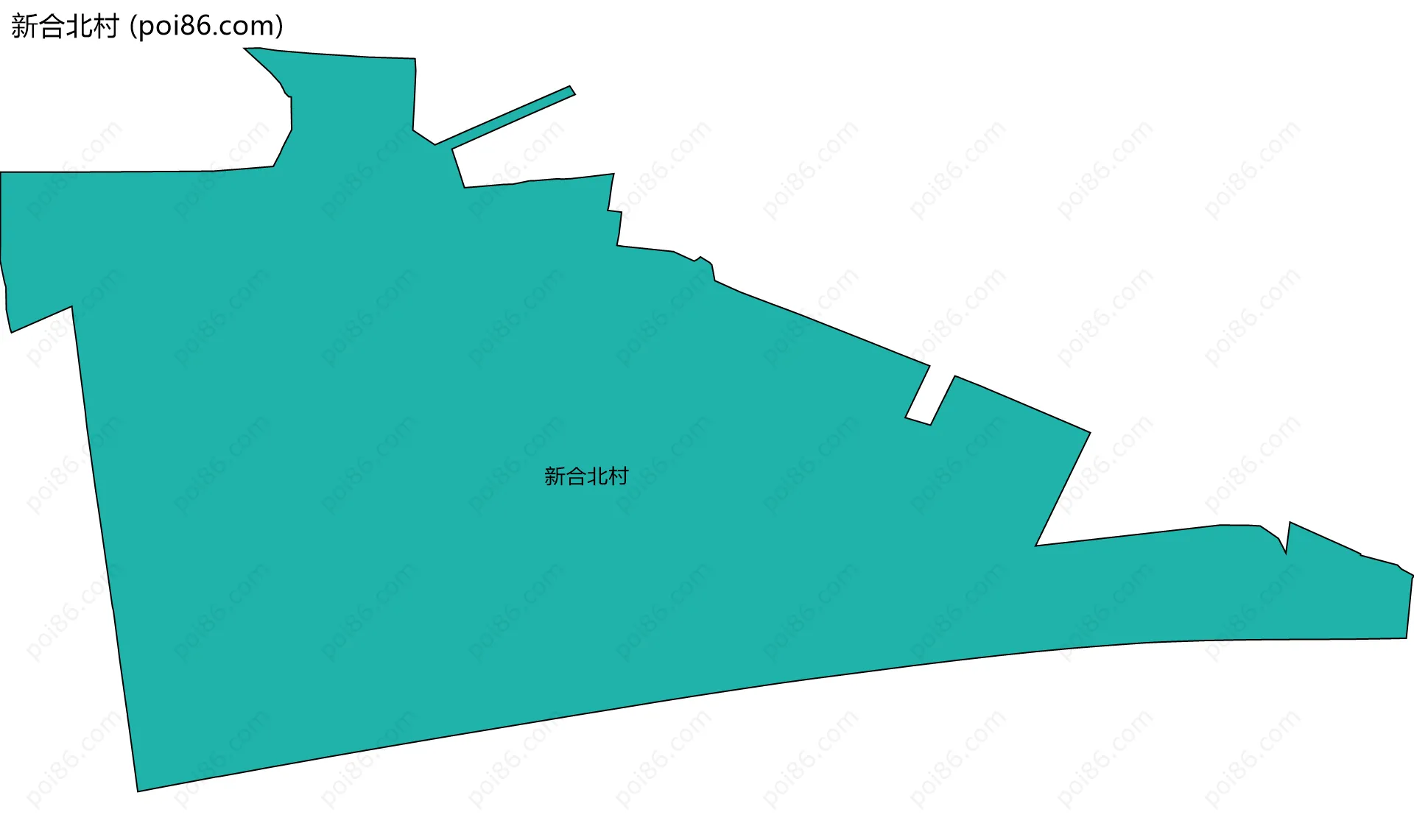 新合北村边界地图