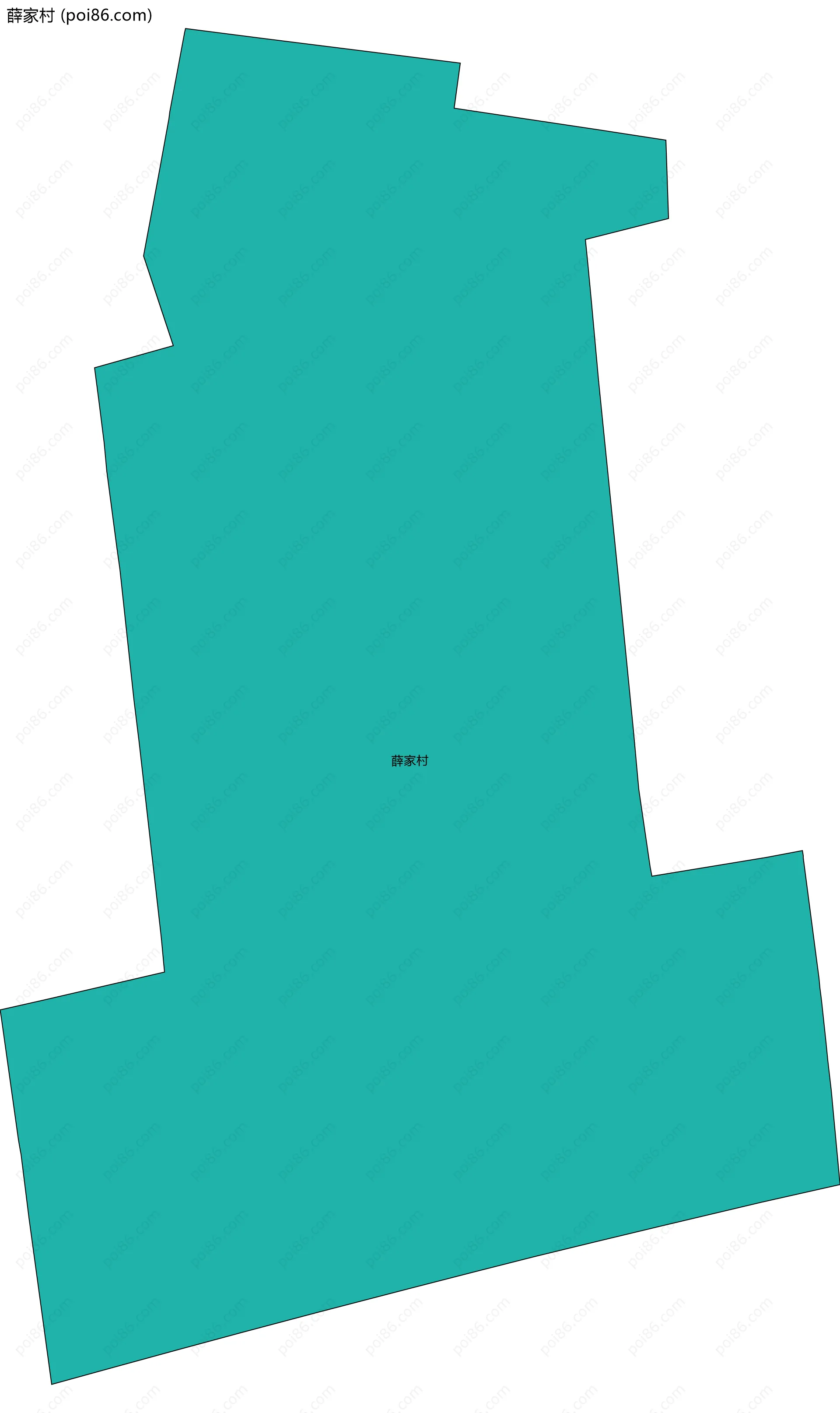 薛家村边界地图