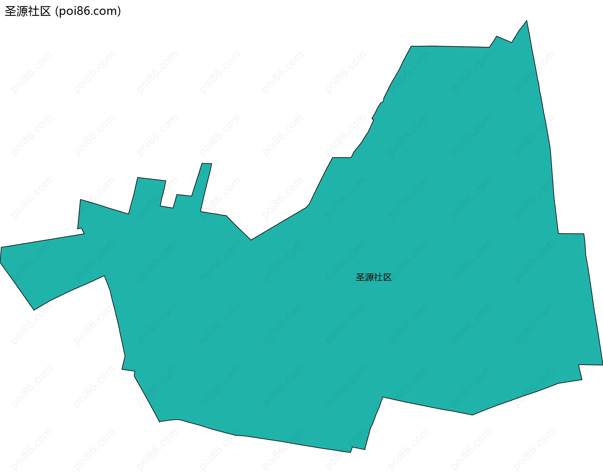 圣源社区边界地图