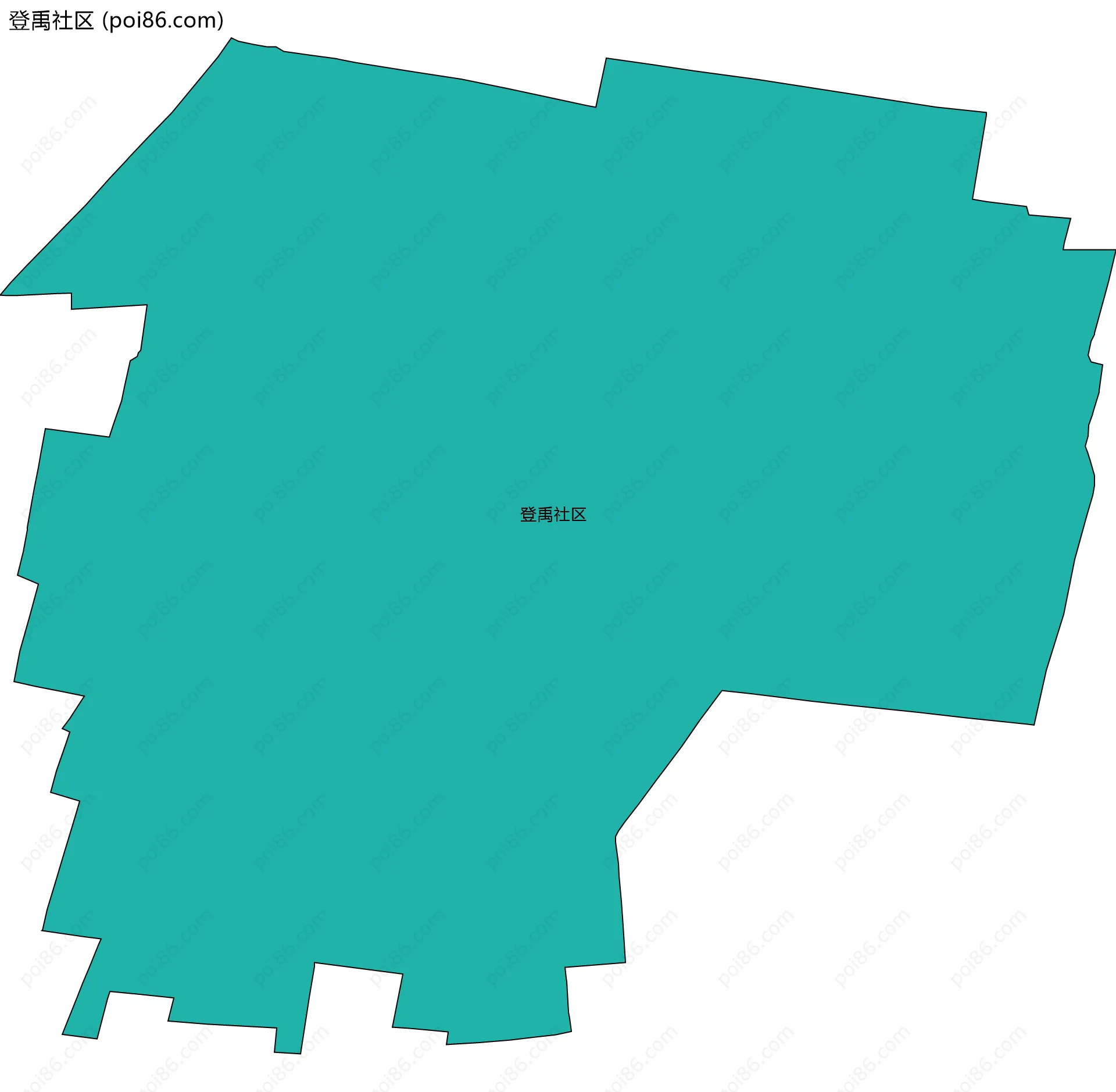 登禹社区边界地图