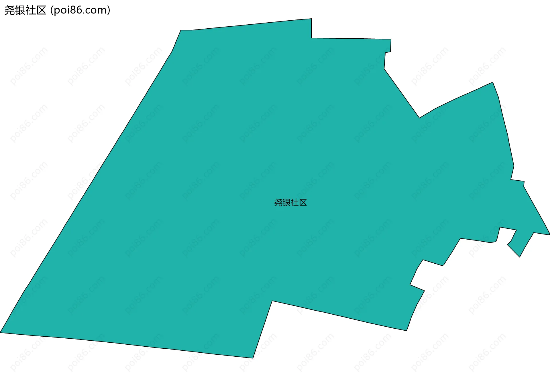 尧银社区边界地图