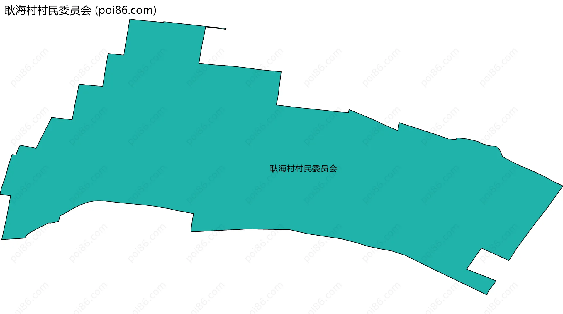 耿海村村民委员会边界地图