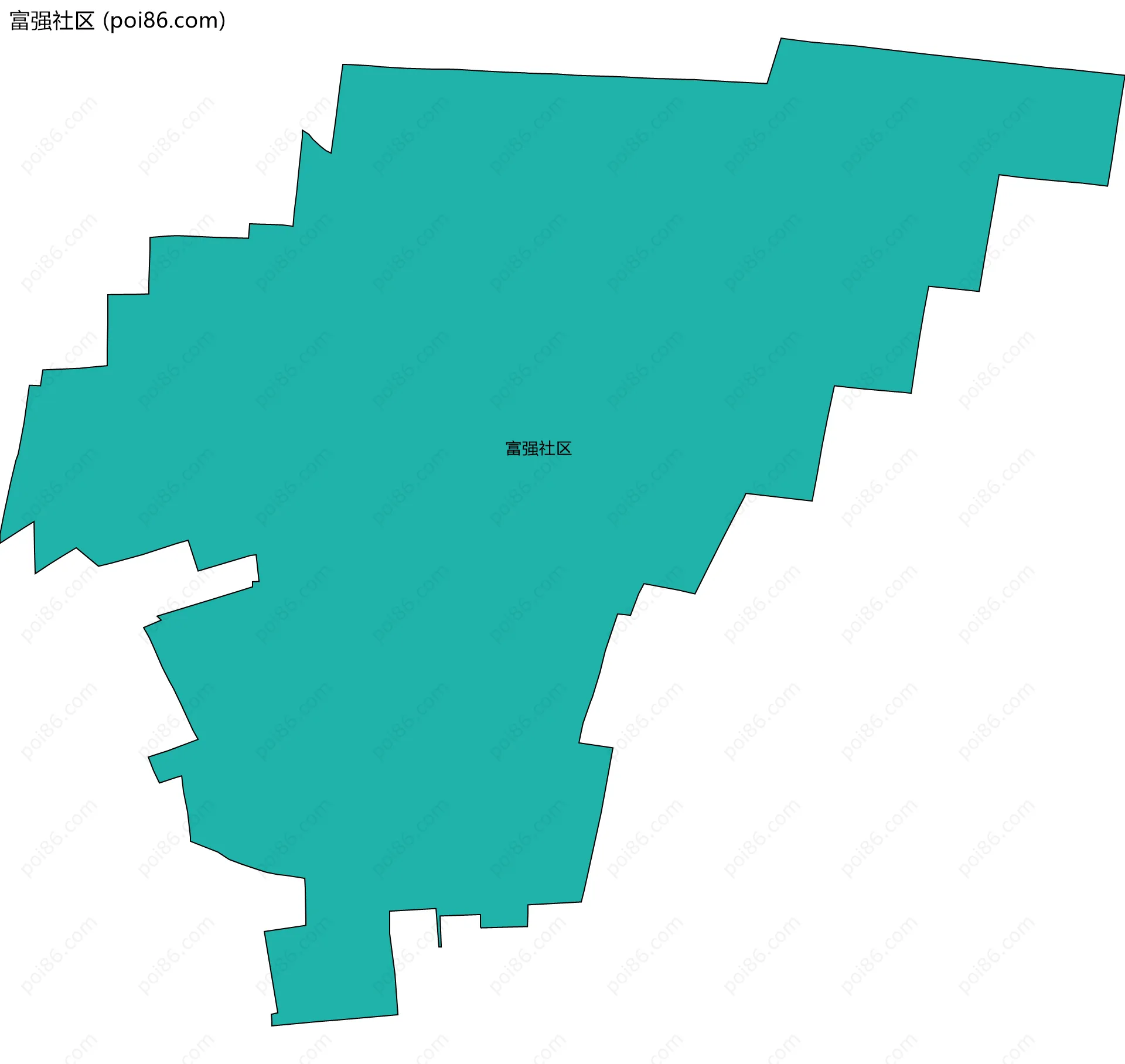 富强社区边界地图