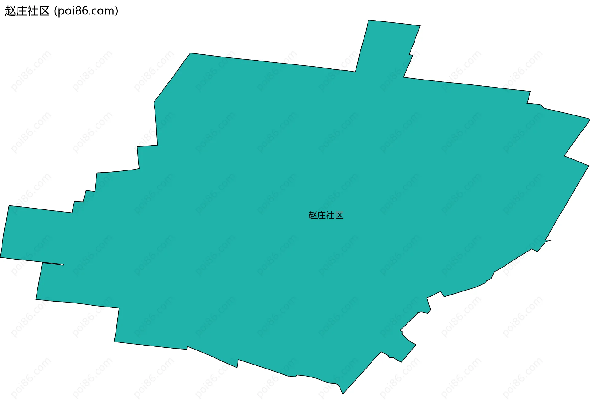 赵庄社区边界地图