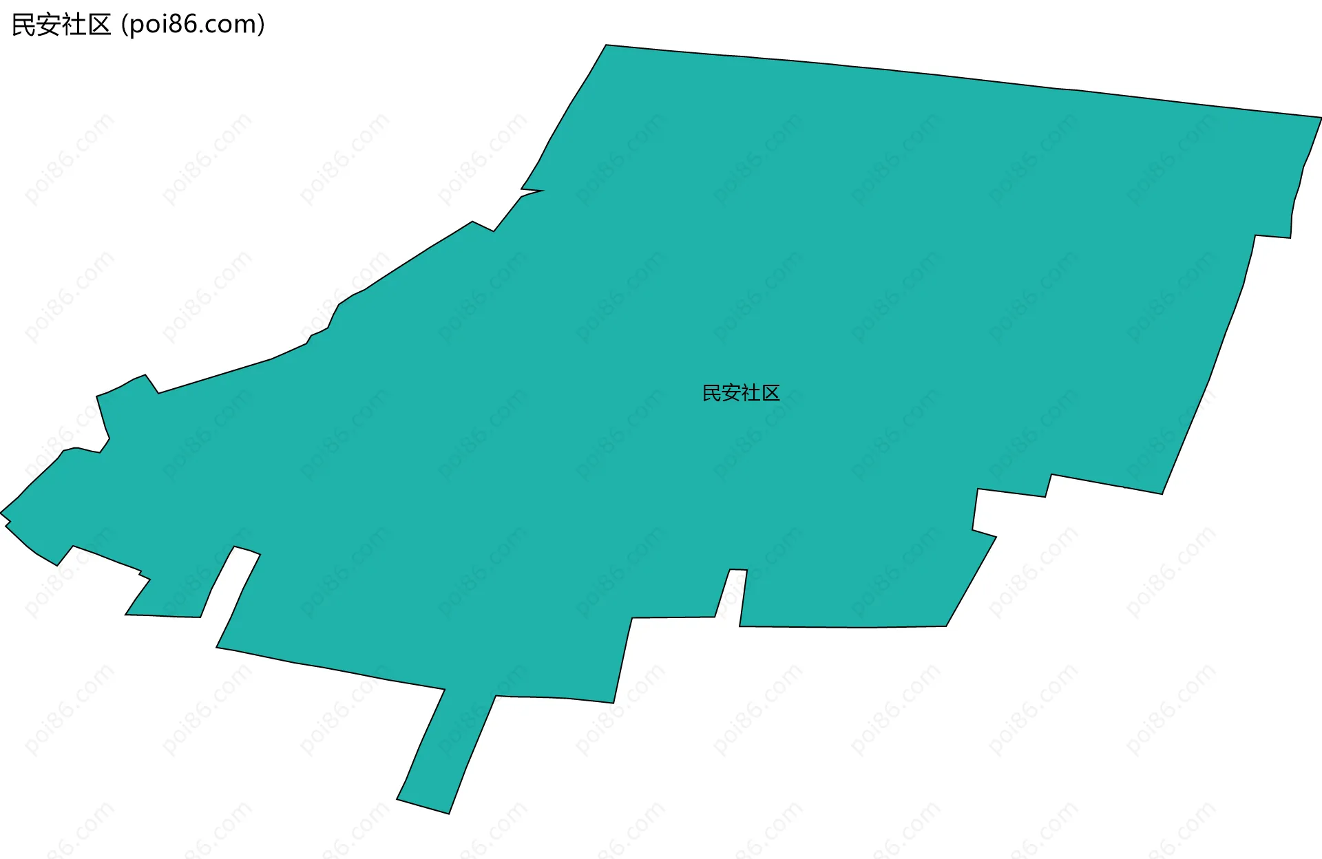 民安社区边界地图