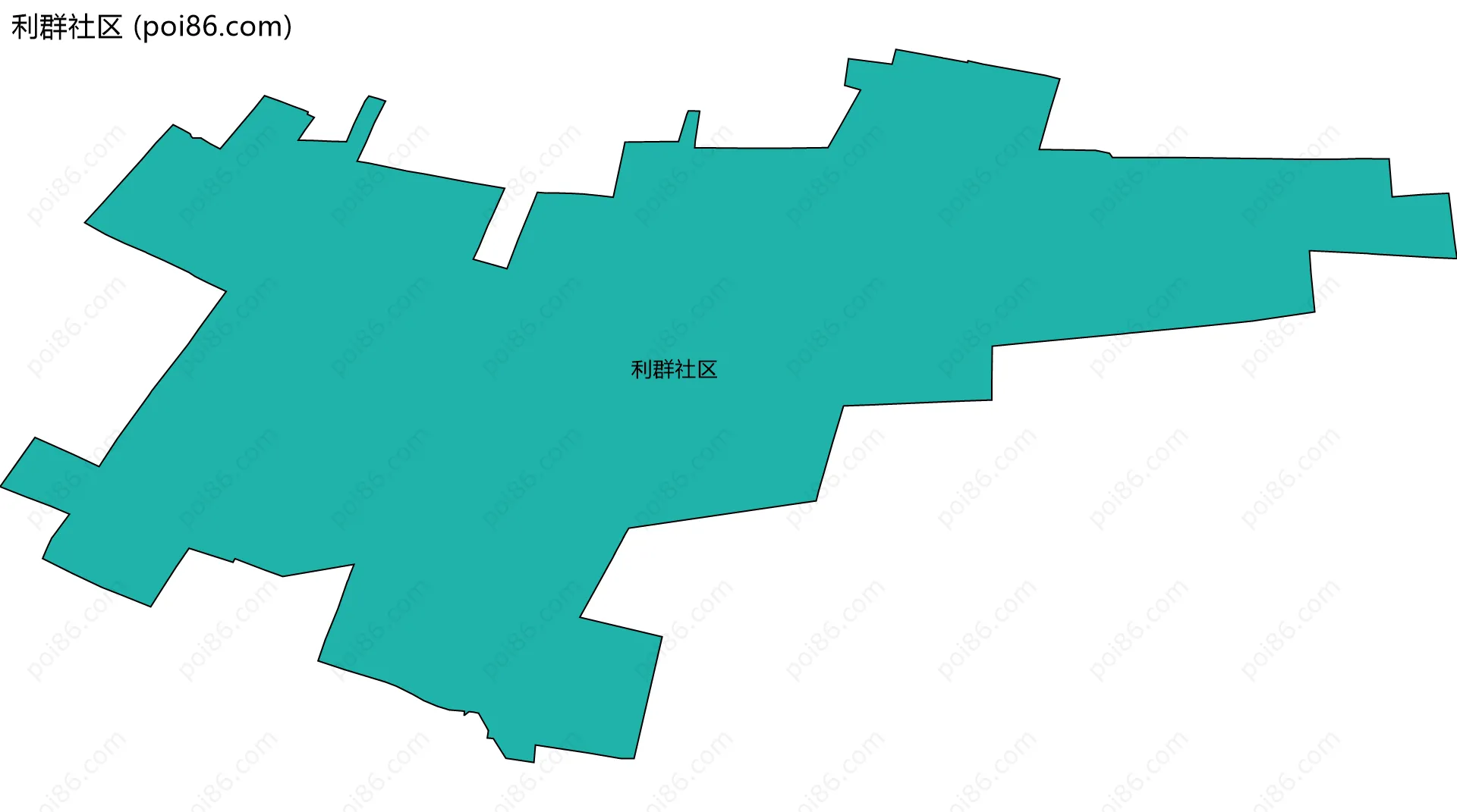 利群社区边界地图