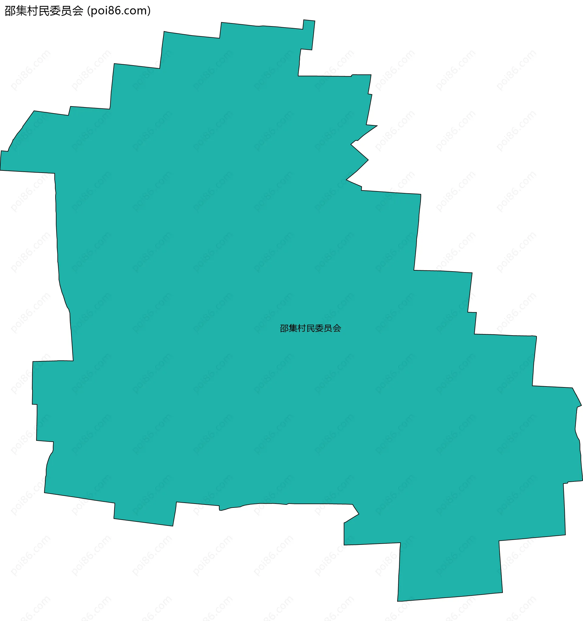 邵集村民委员会边界地图