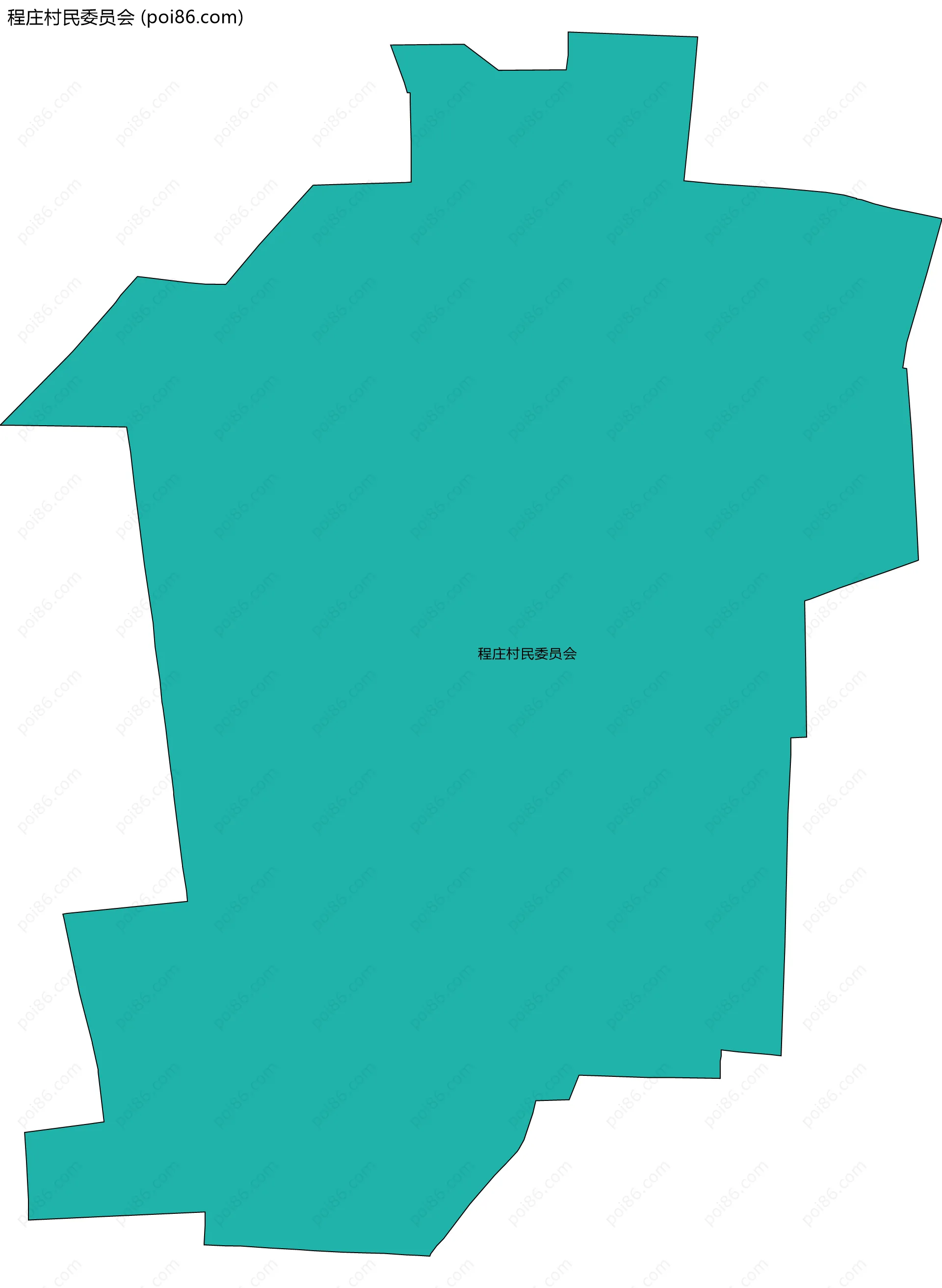 程庄村民委员会边界地图