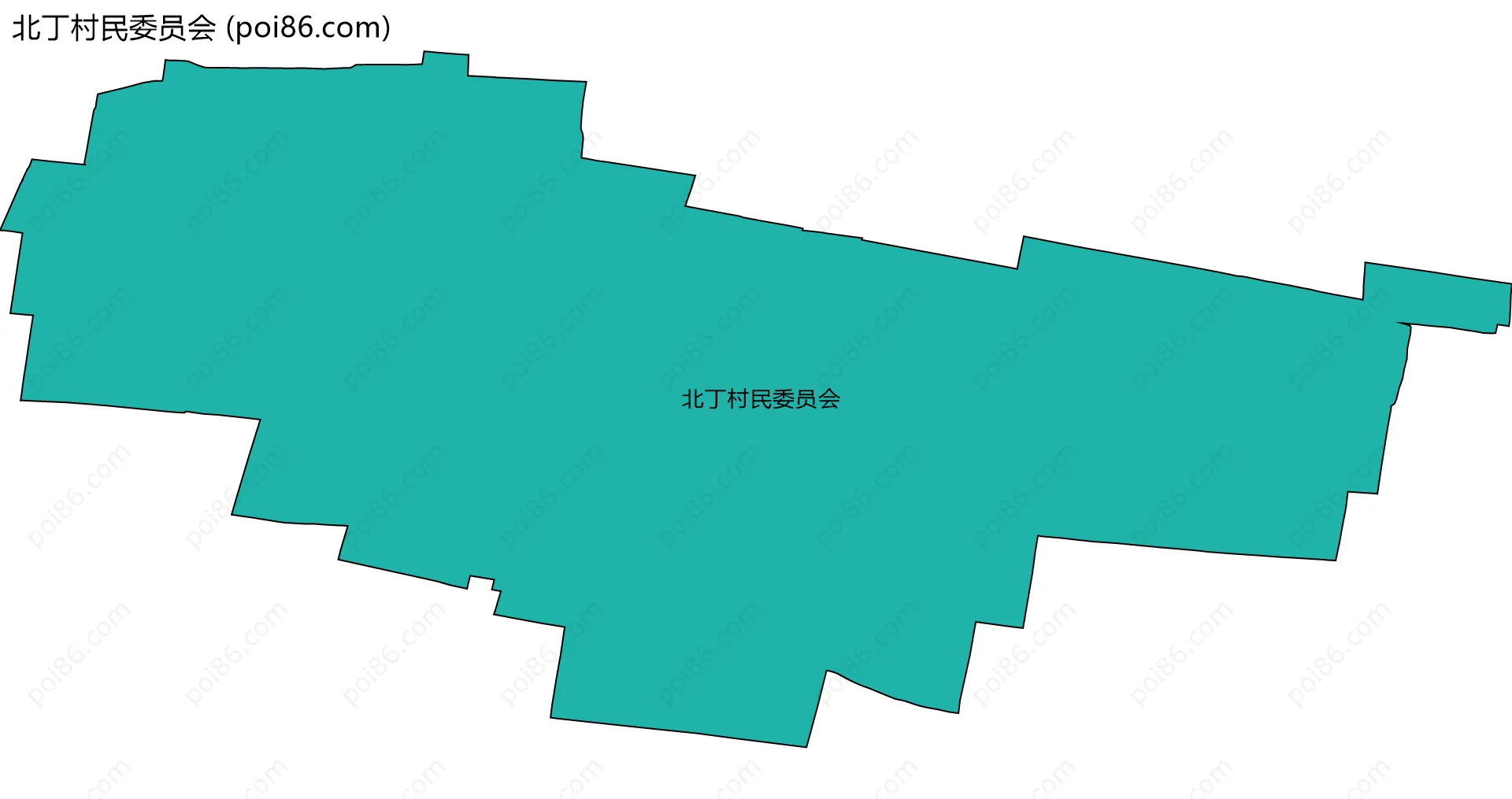 北丁村民委员会边界地图