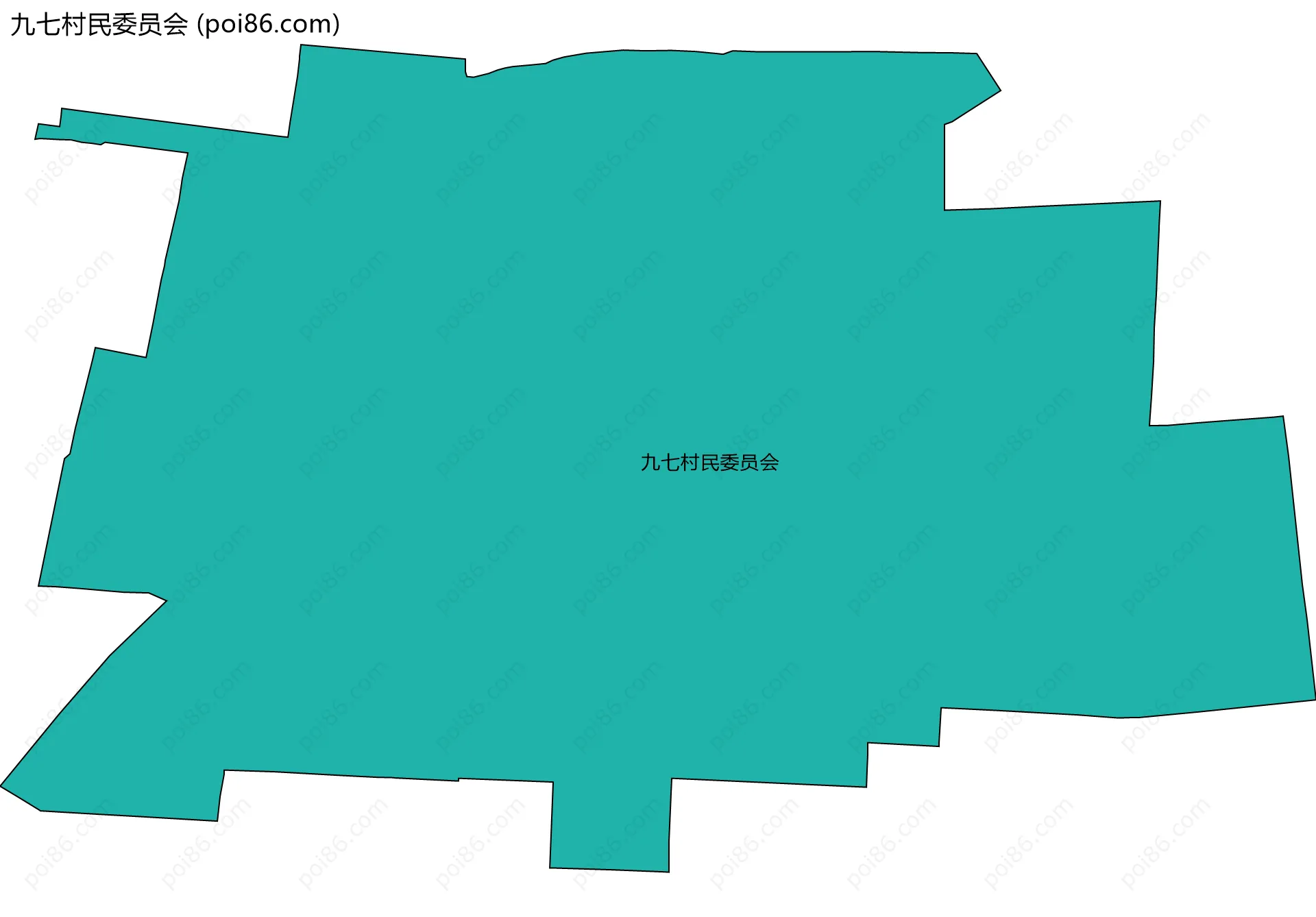 九七村民委员会边界地图