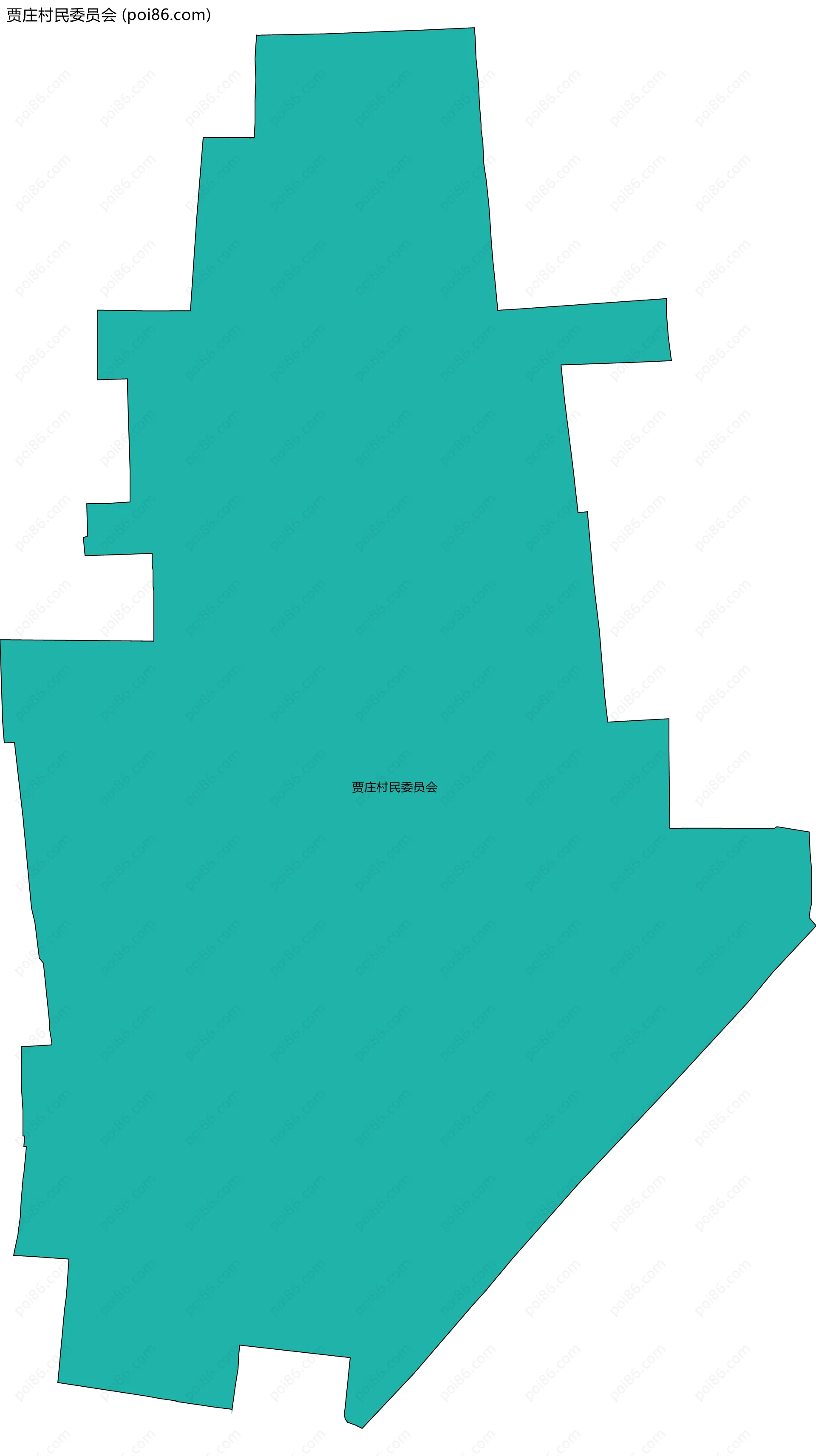 贾庄村民委员会边界地图
