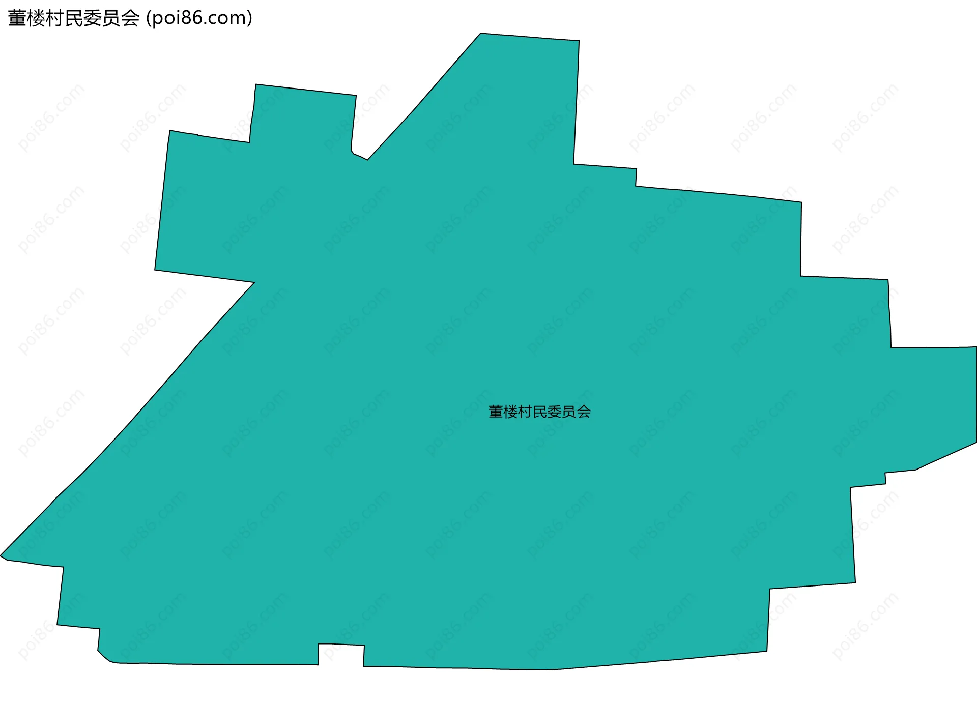 董楼村民委员会边界地图