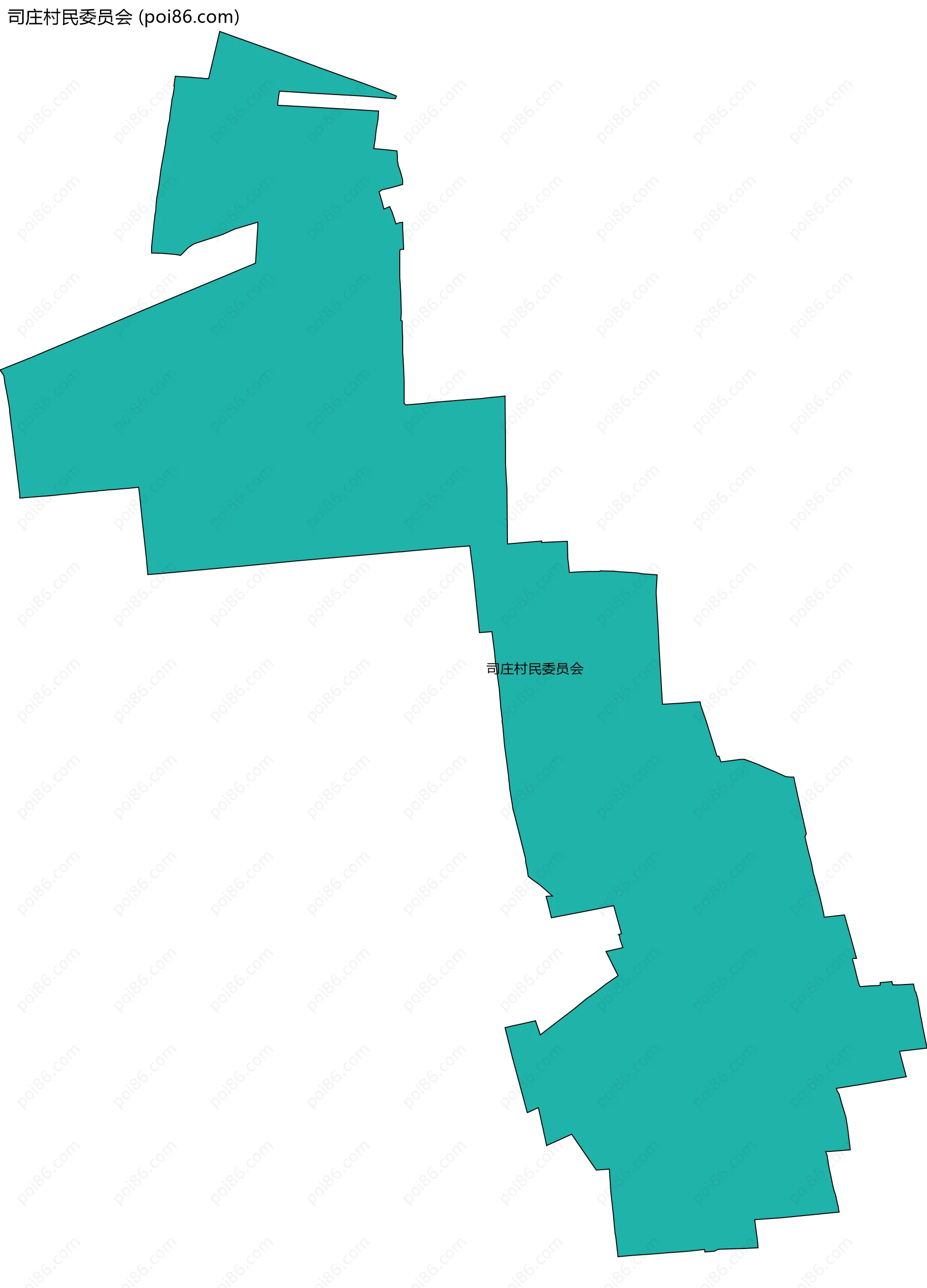 司庄村民委员会边界地图