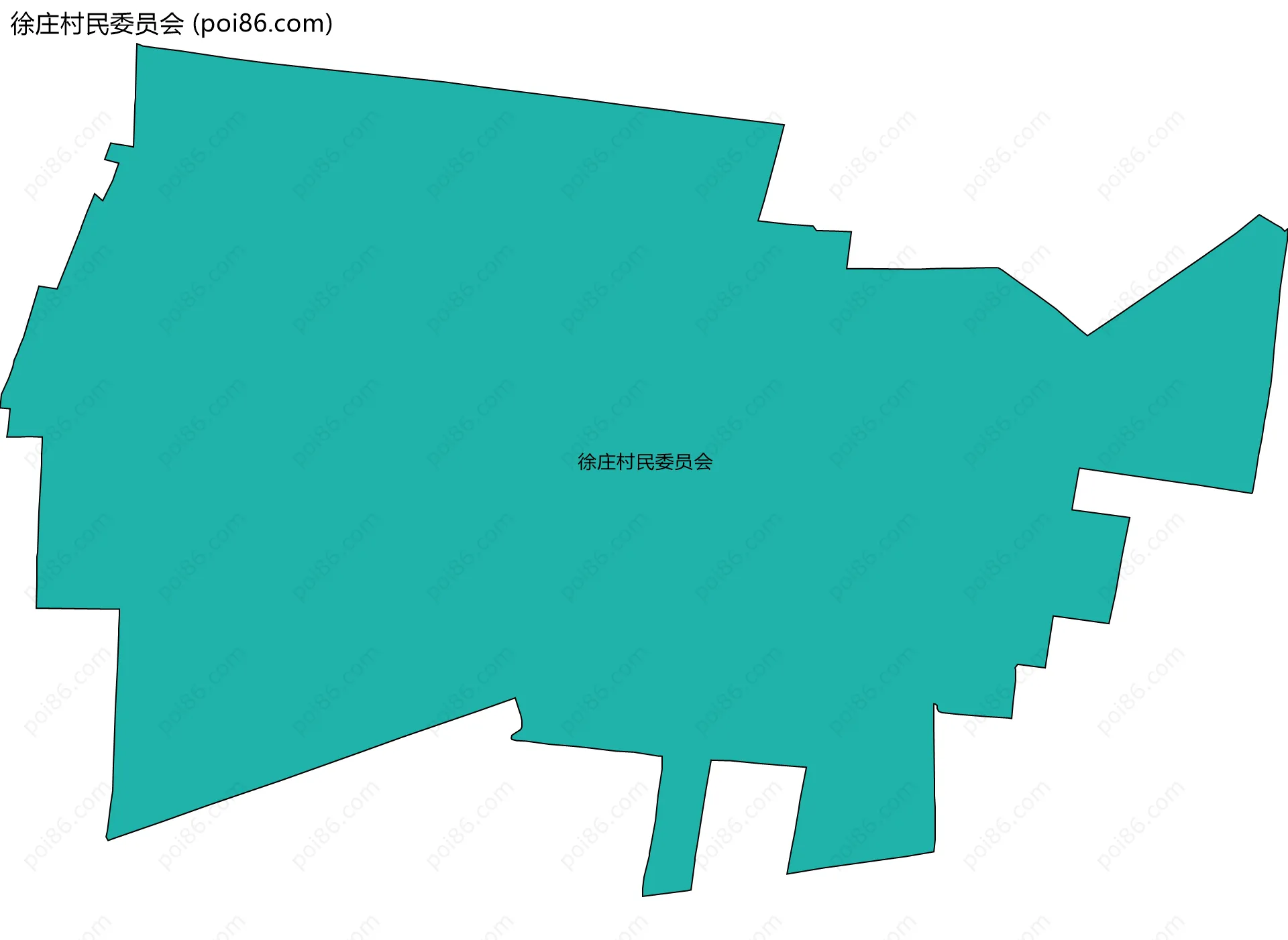 徐庄村民委员会边界地图