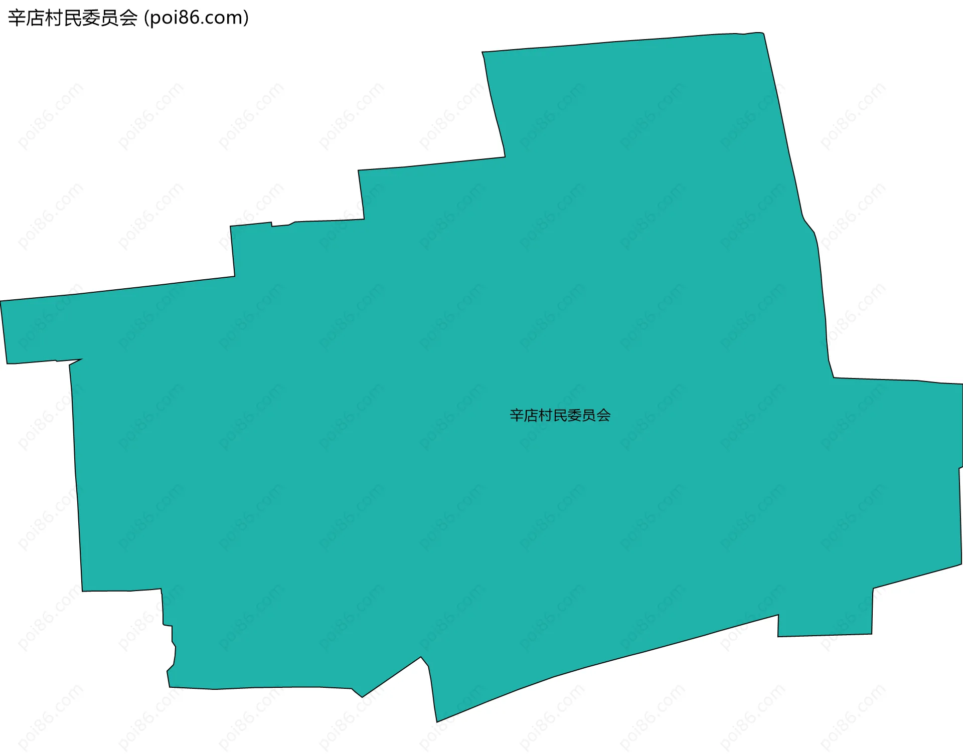 辛店村民委员会边界地图