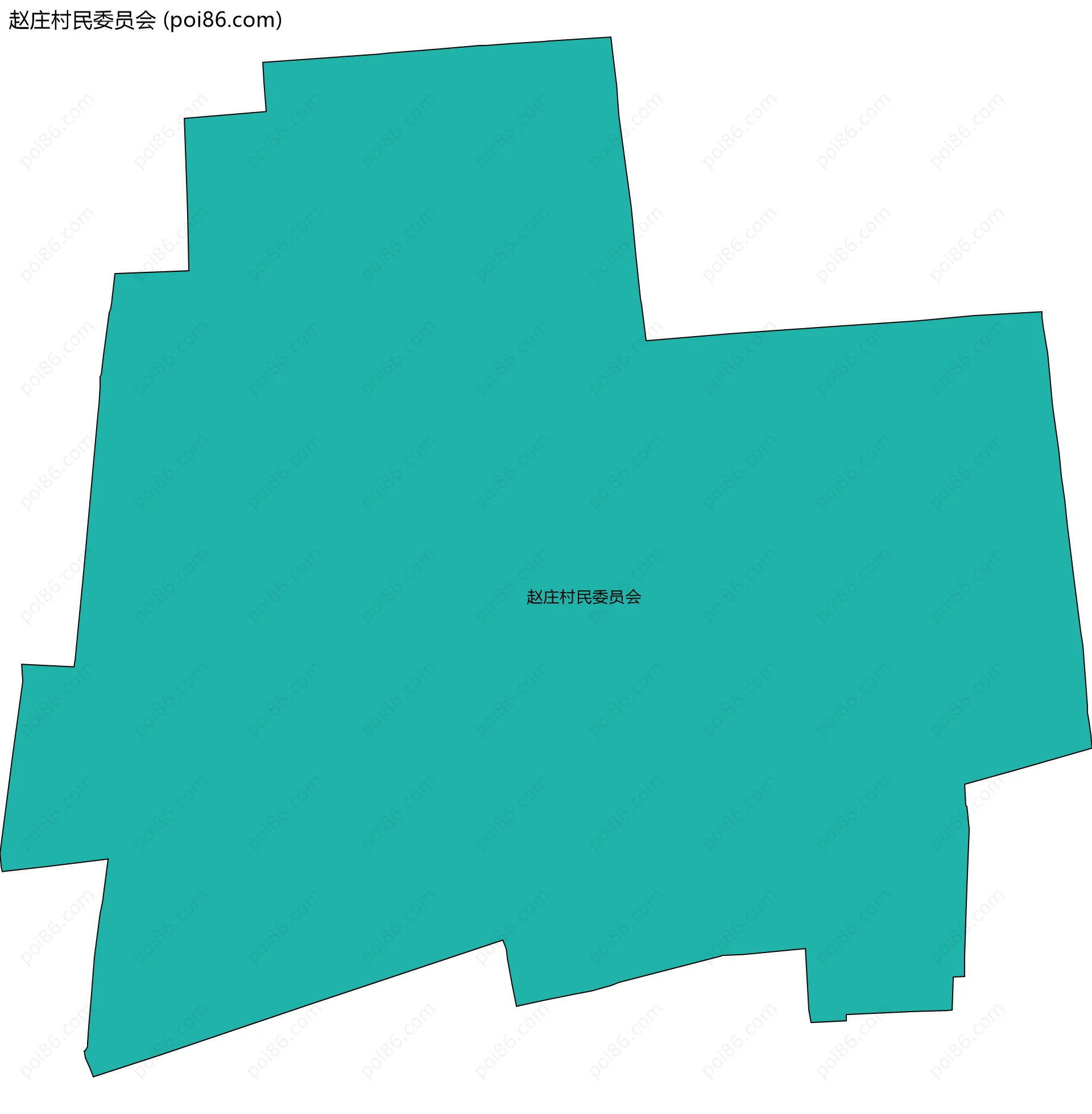 赵庄村民委员会边界地图