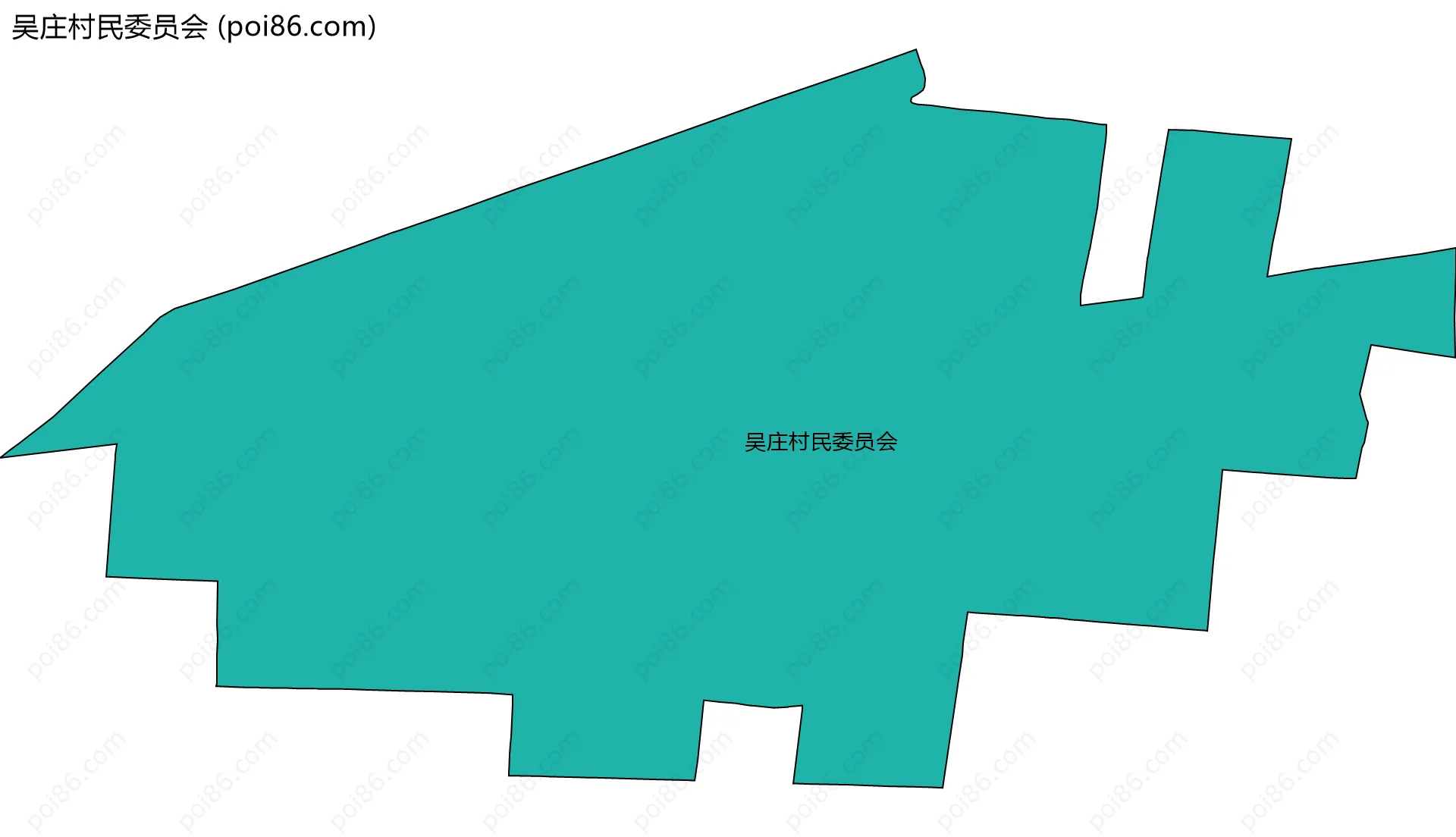 吴庄村民委员会边界地图
