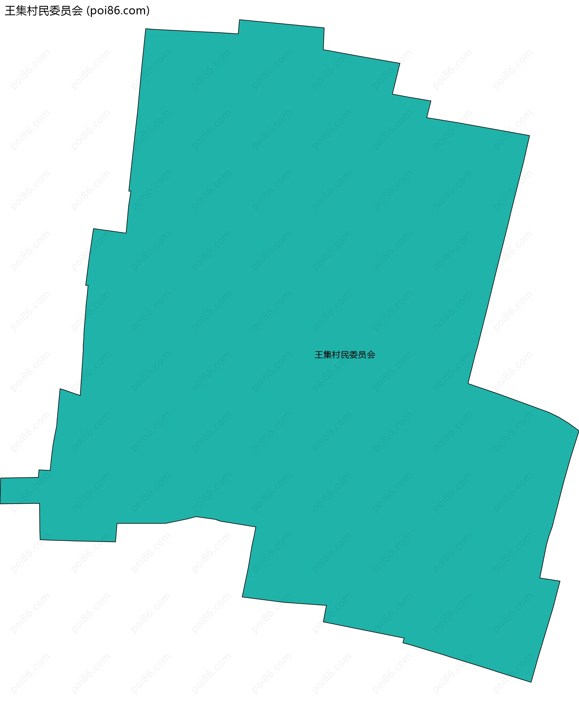 王集村民委员会边界地图