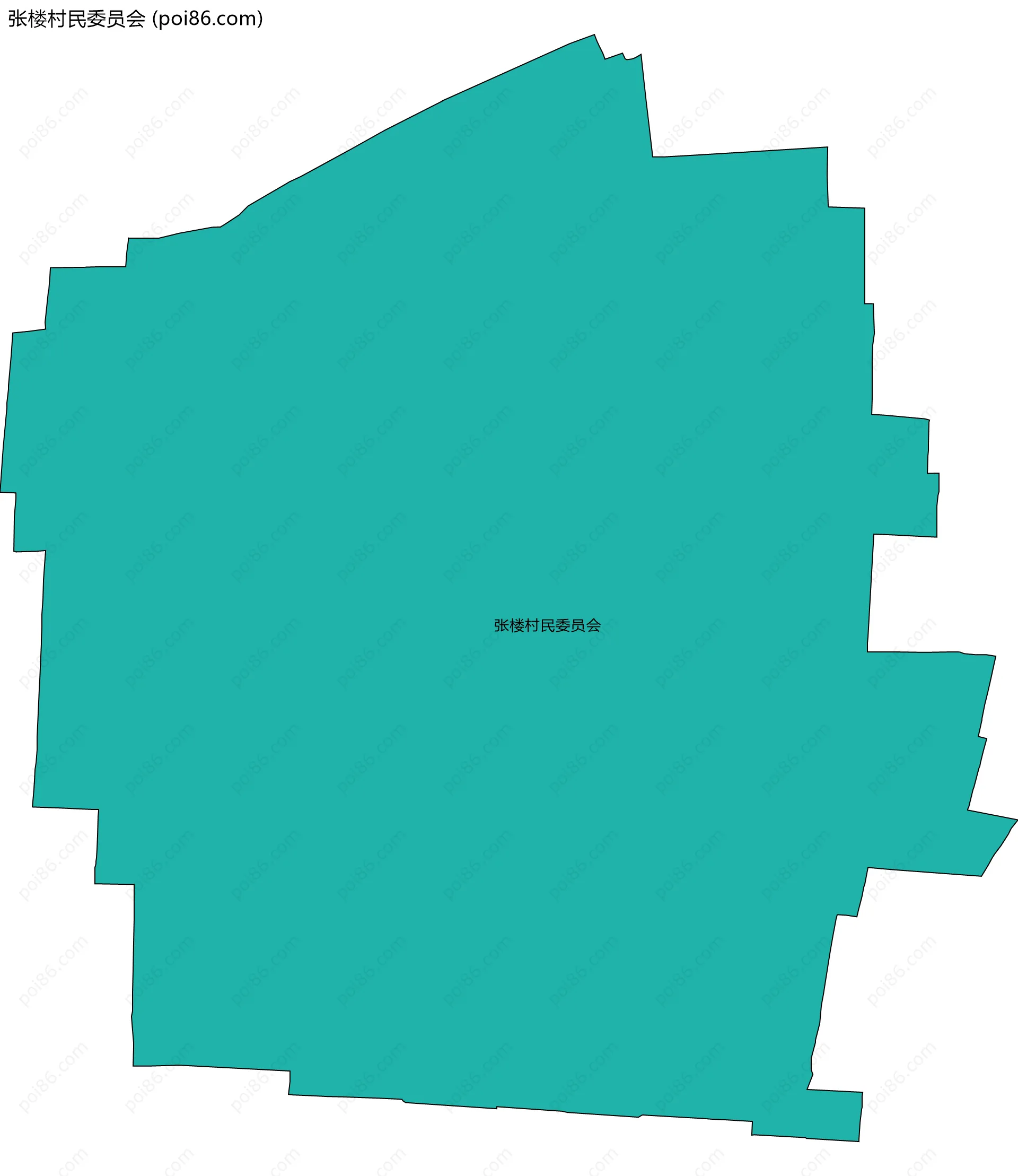 张楼村民委员会边界地图