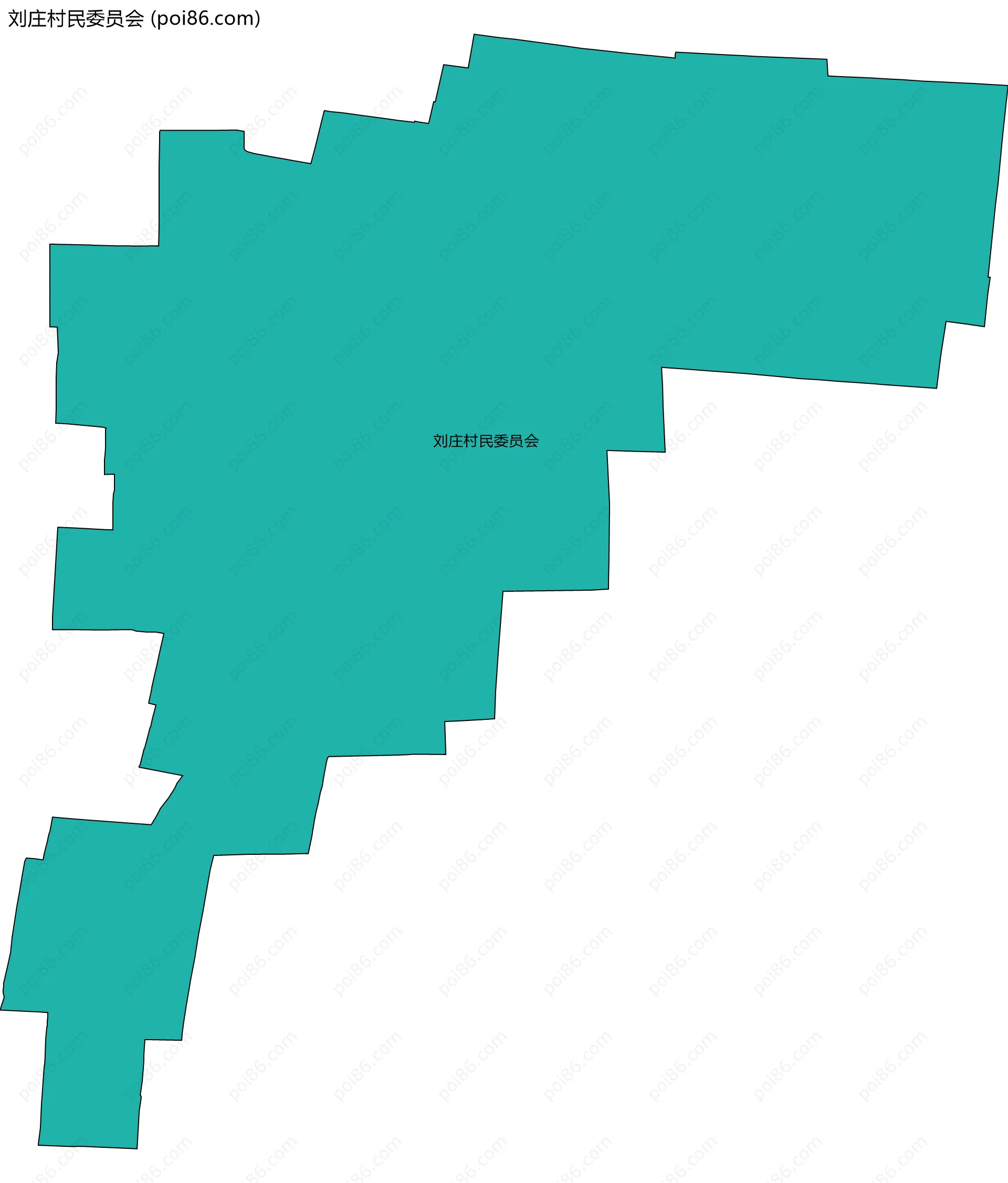 刘庄村民委员会边界地图