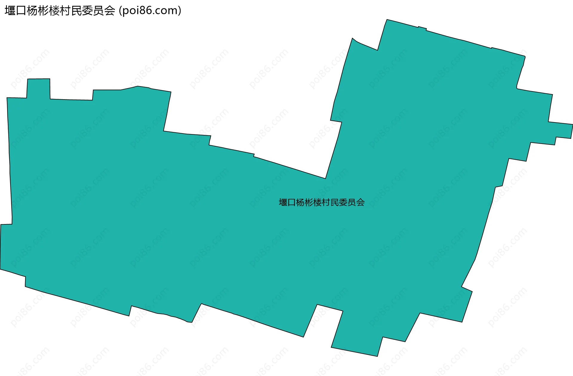 堰口杨彬楼村民委员会边界地图