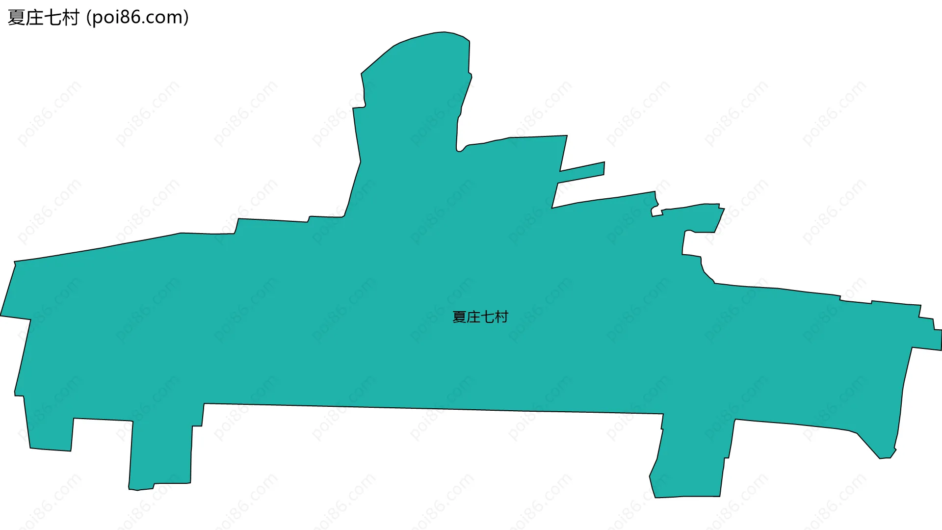 夏庄七村边界地图