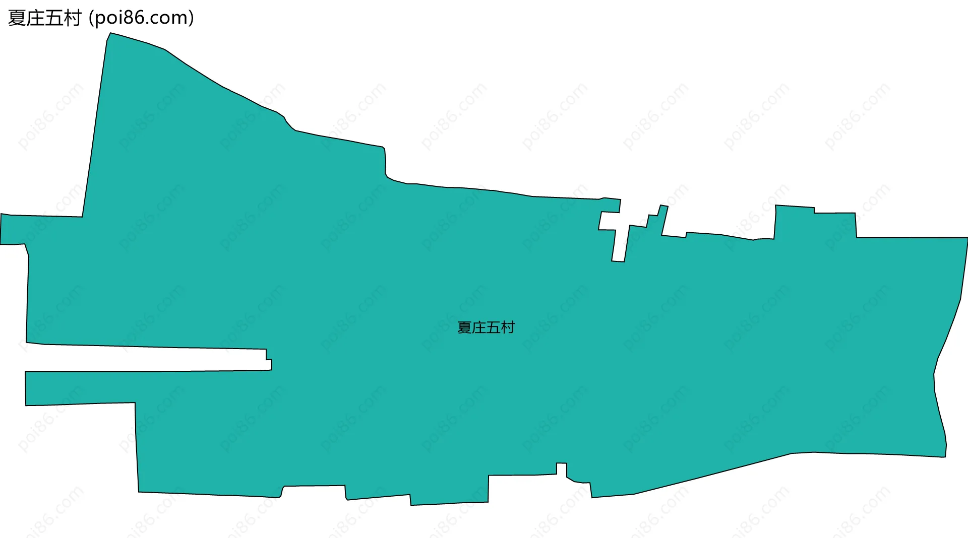 夏庄五村边界地图
