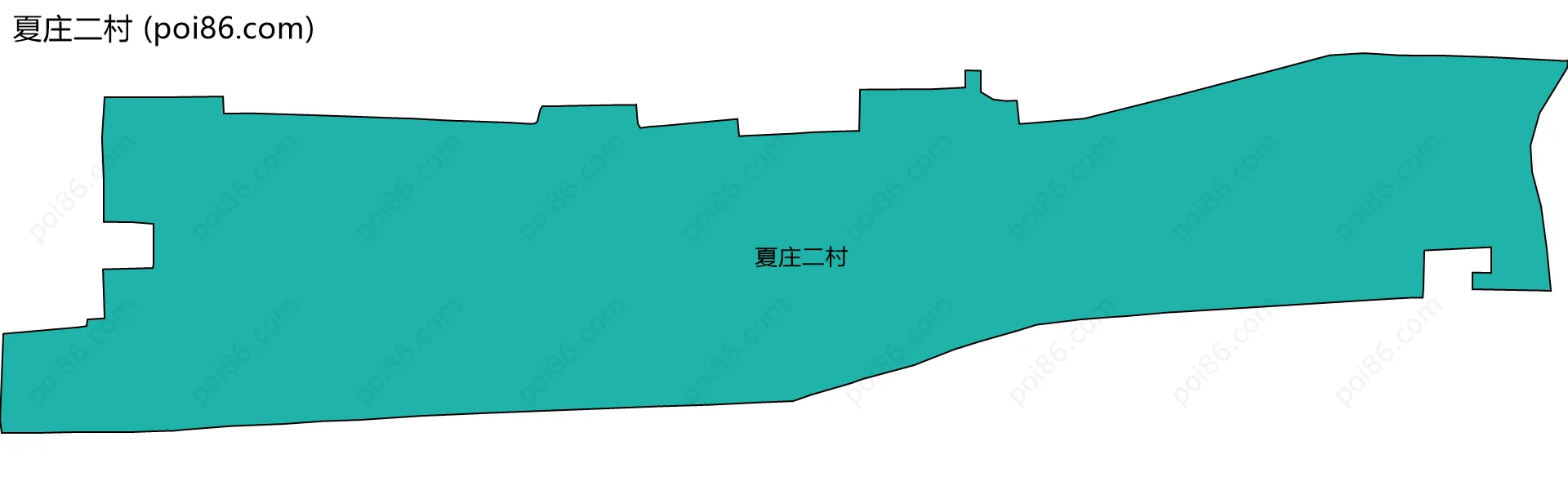 夏庄二村边界地图