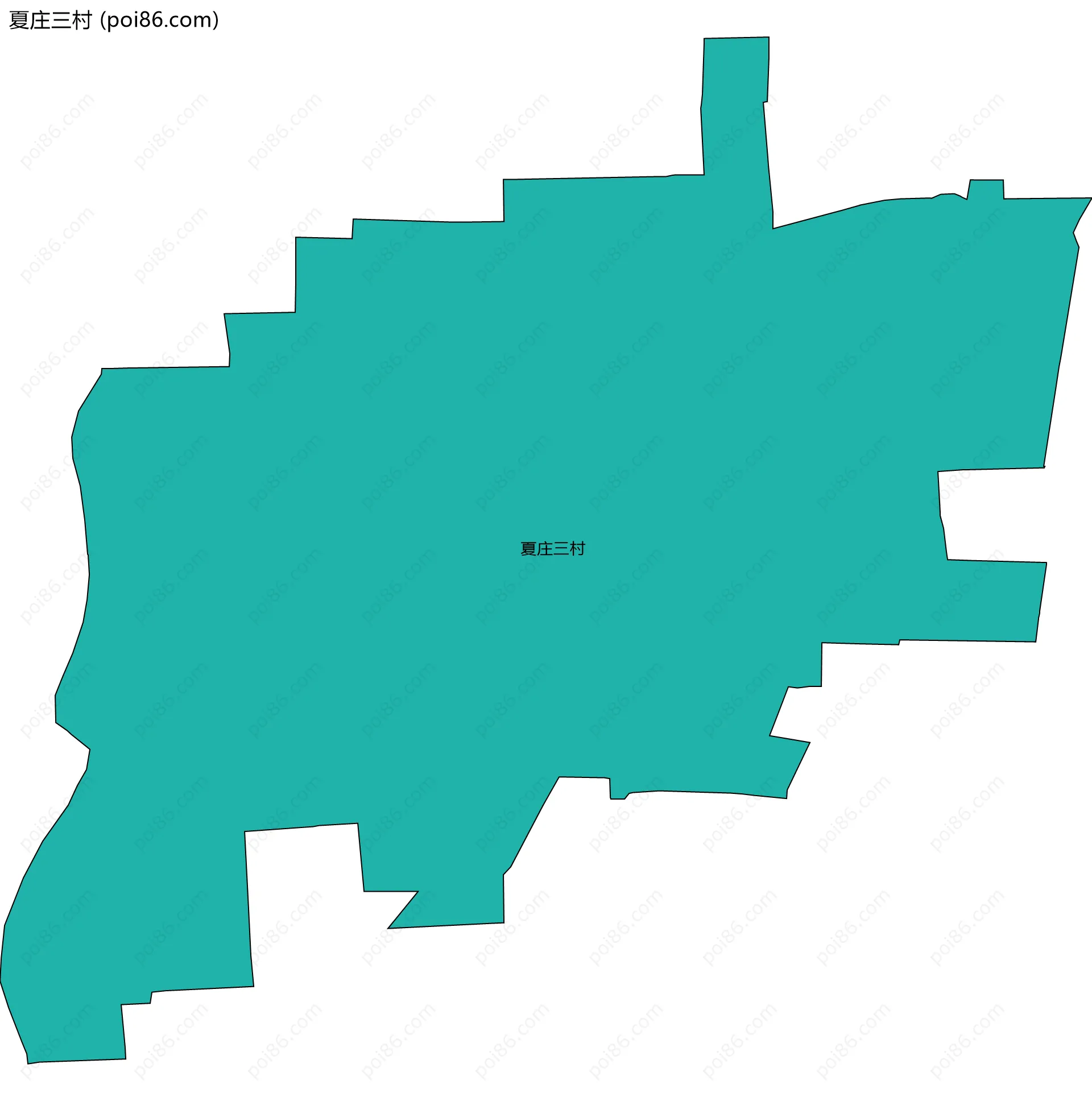 夏庄三村边界地图