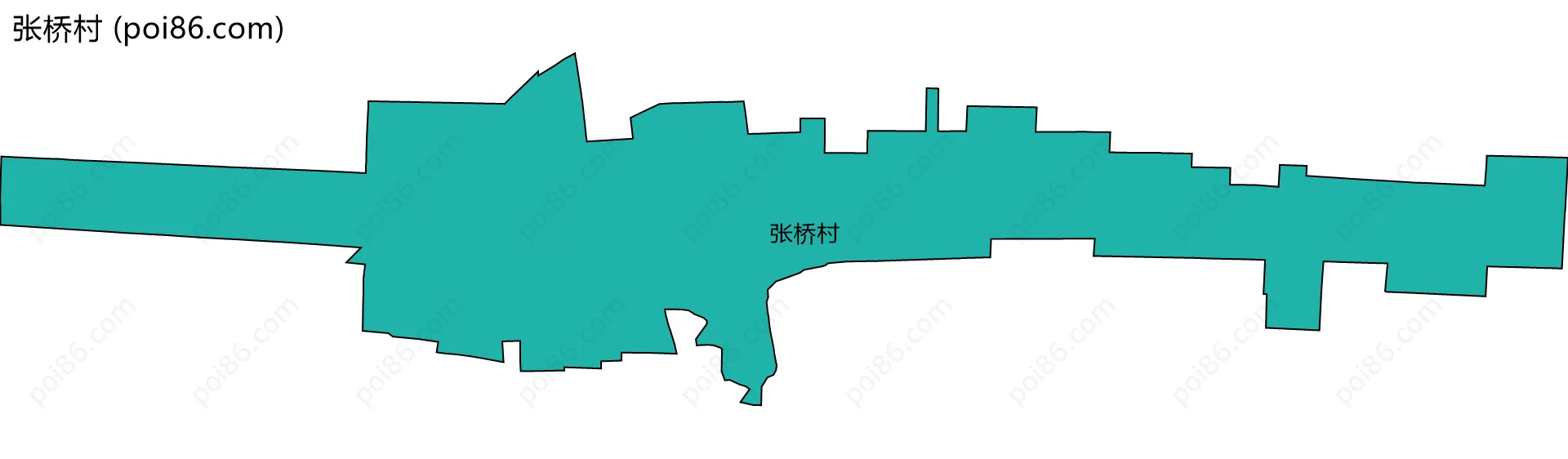 张桥村边界地图