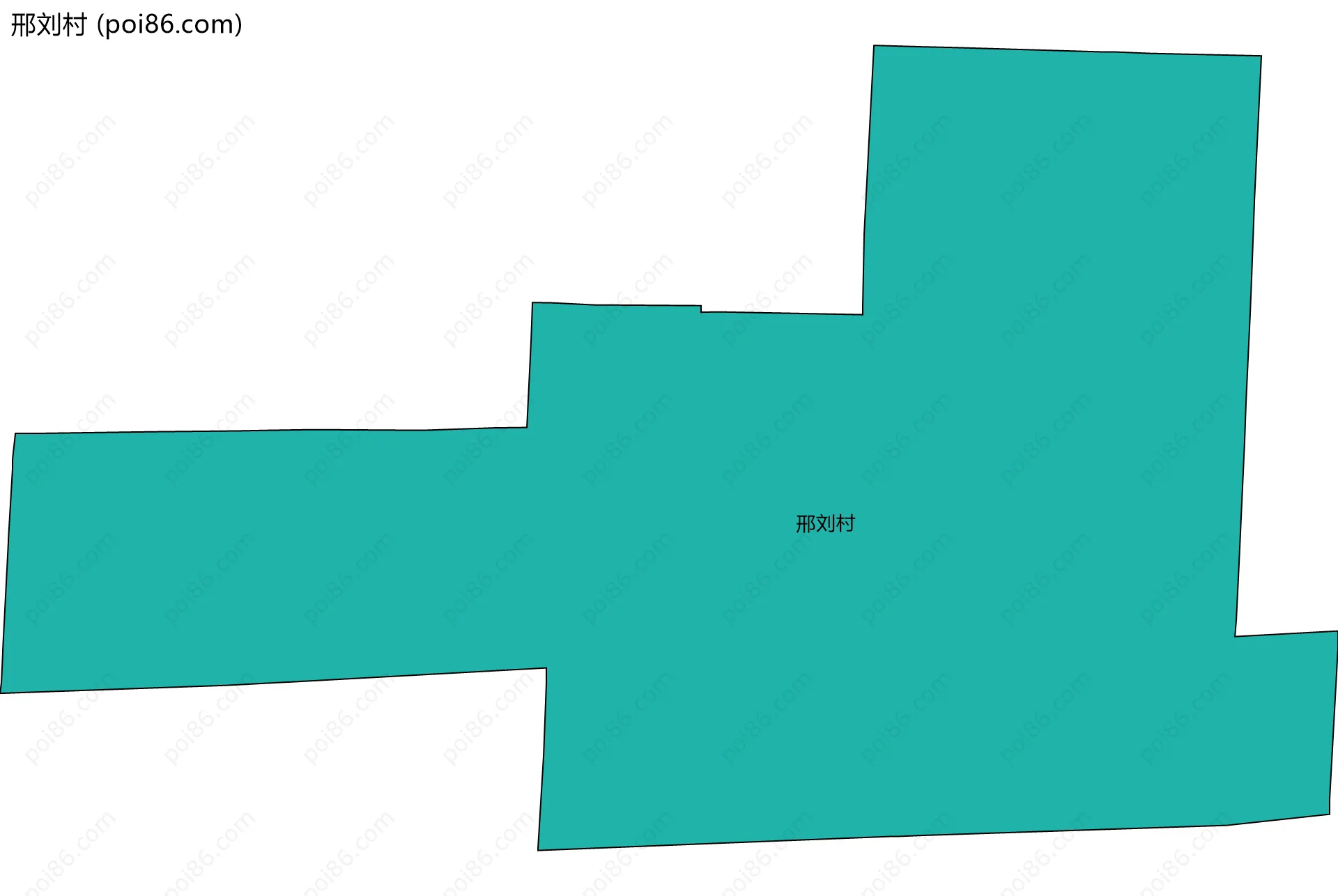 邢刘村边界地图