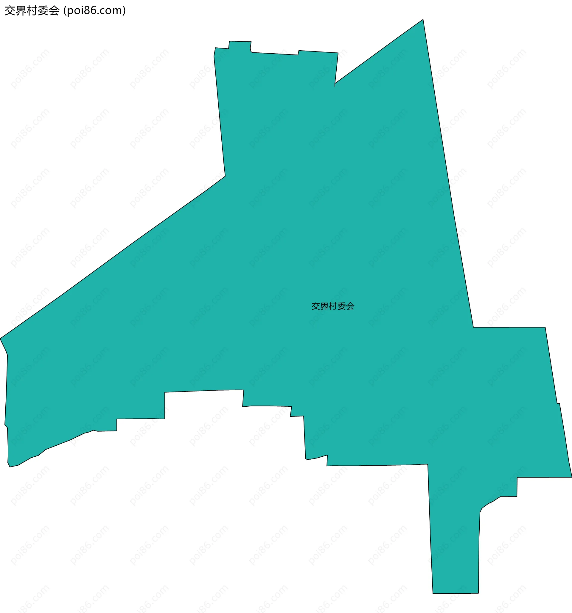 交界村委会边界地图