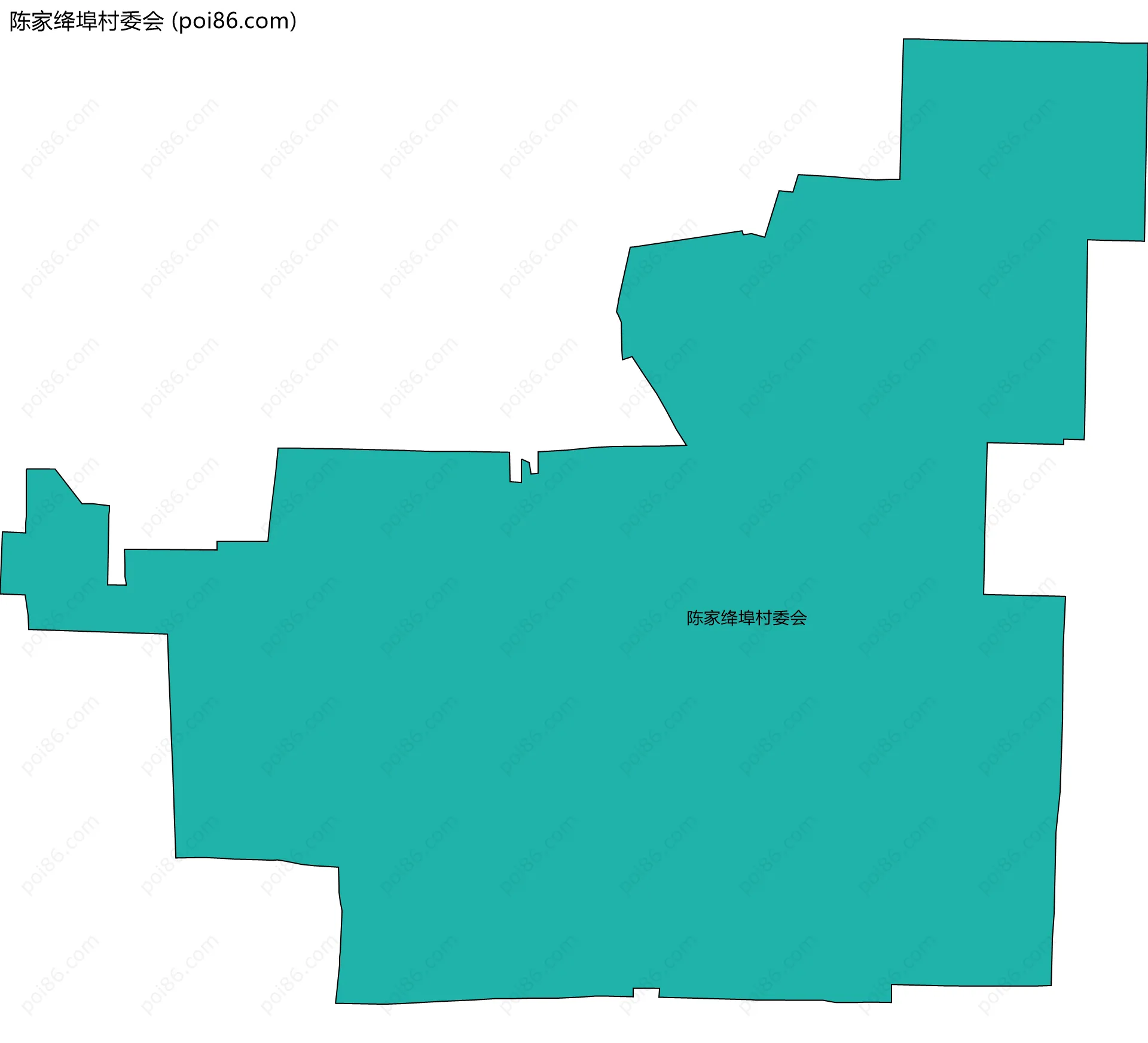 陈家绛埠村委会边界地图