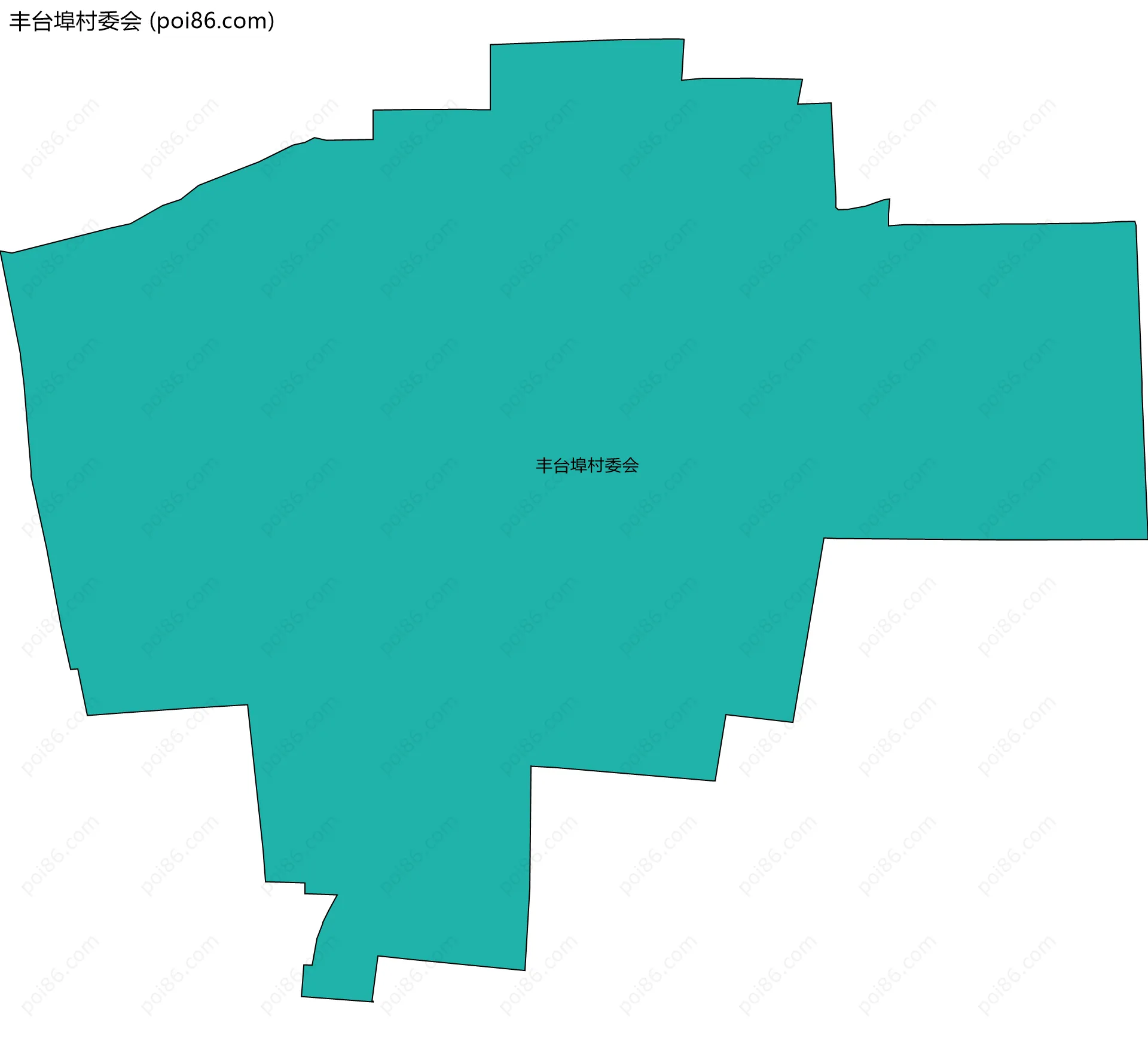 丰台埠村委会边界地图
