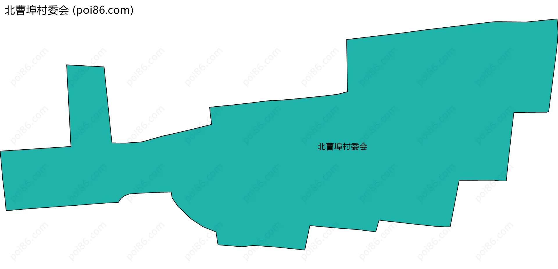 北曹埠村委会边界地图