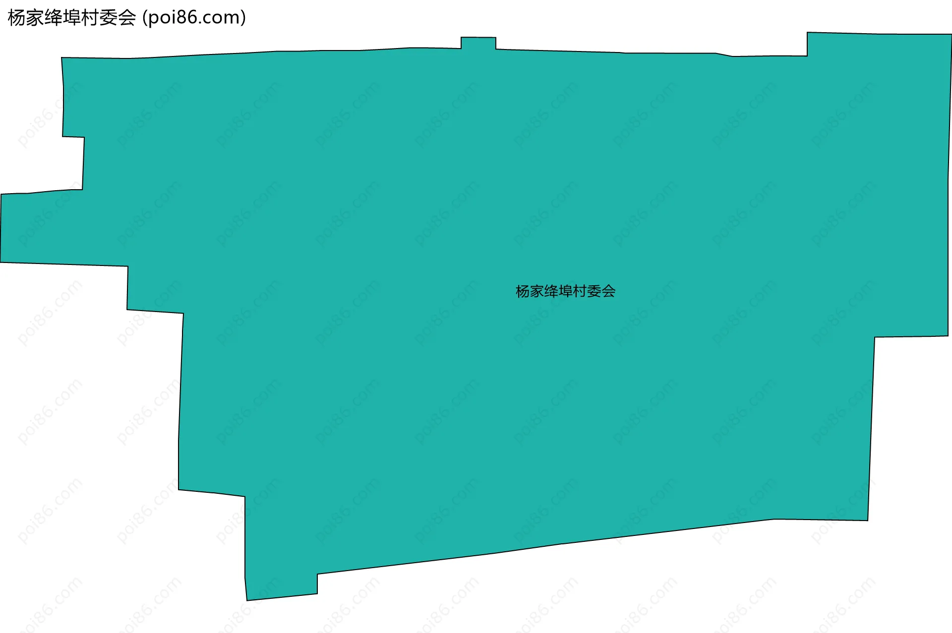 杨家绛埠村委会边界地图
