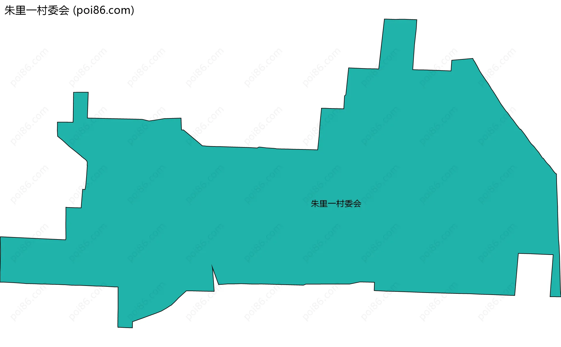 朱里一村委会边界地图
