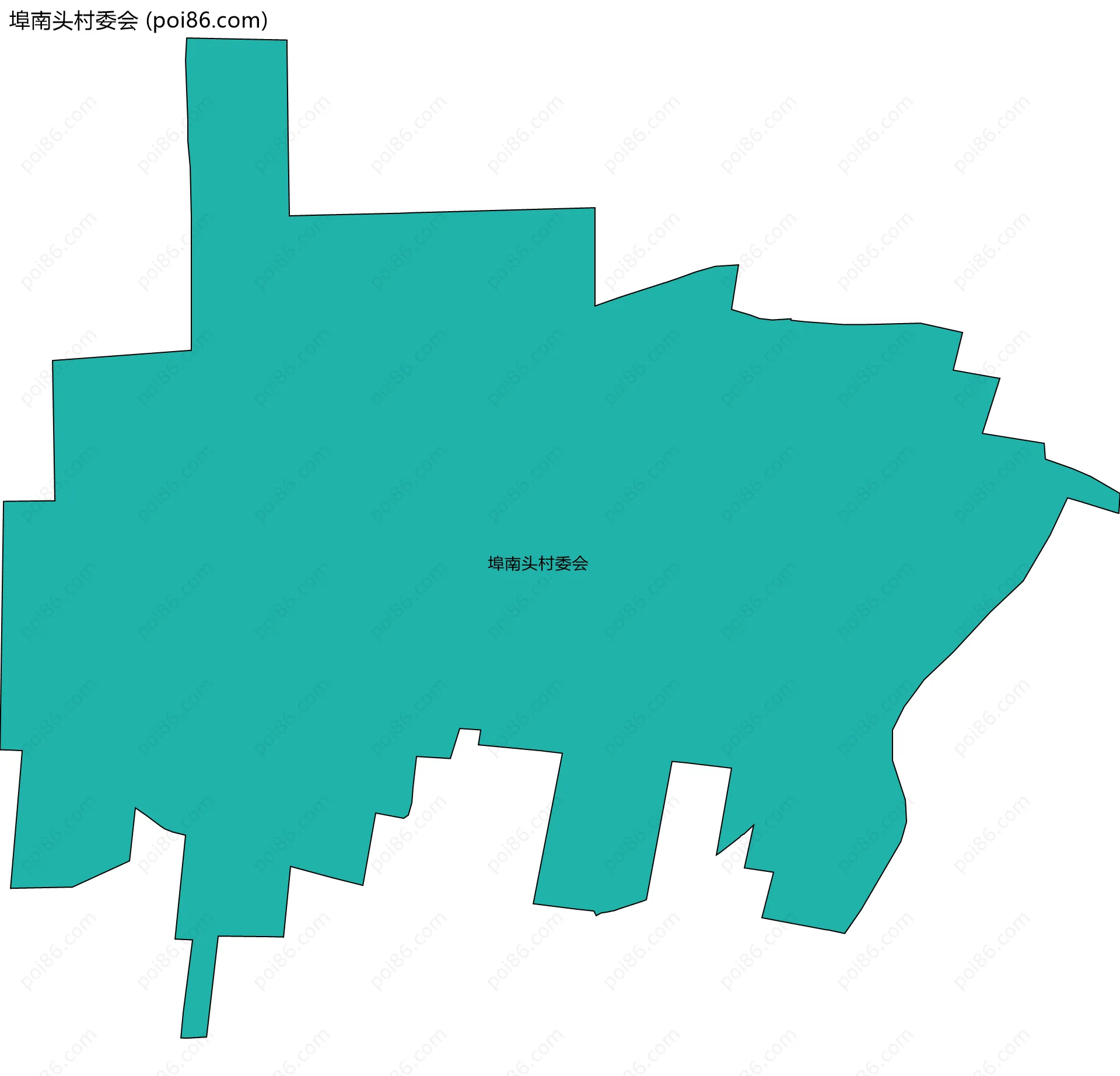 埠南头村委会边界地图