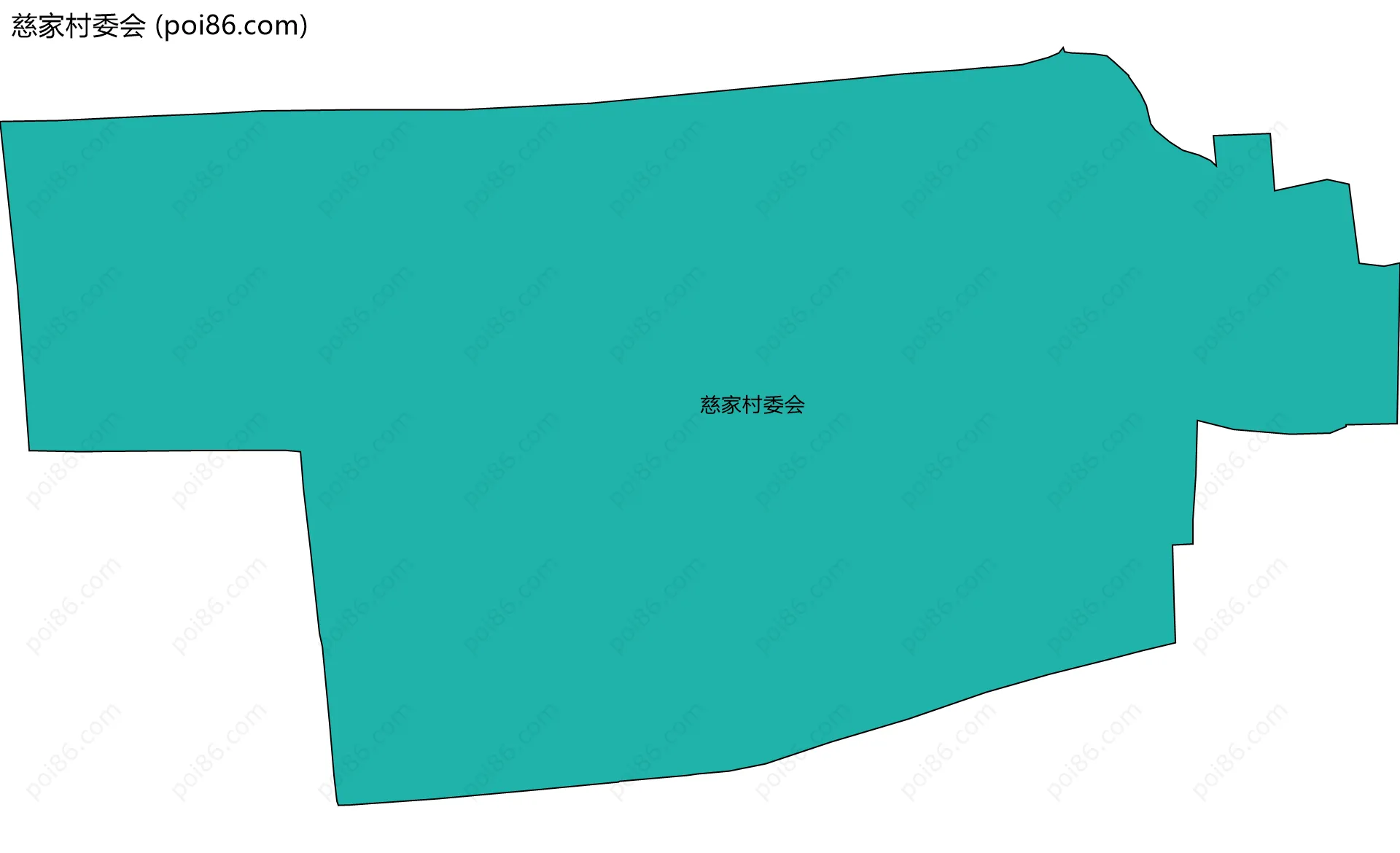 慈家村委会边界地图