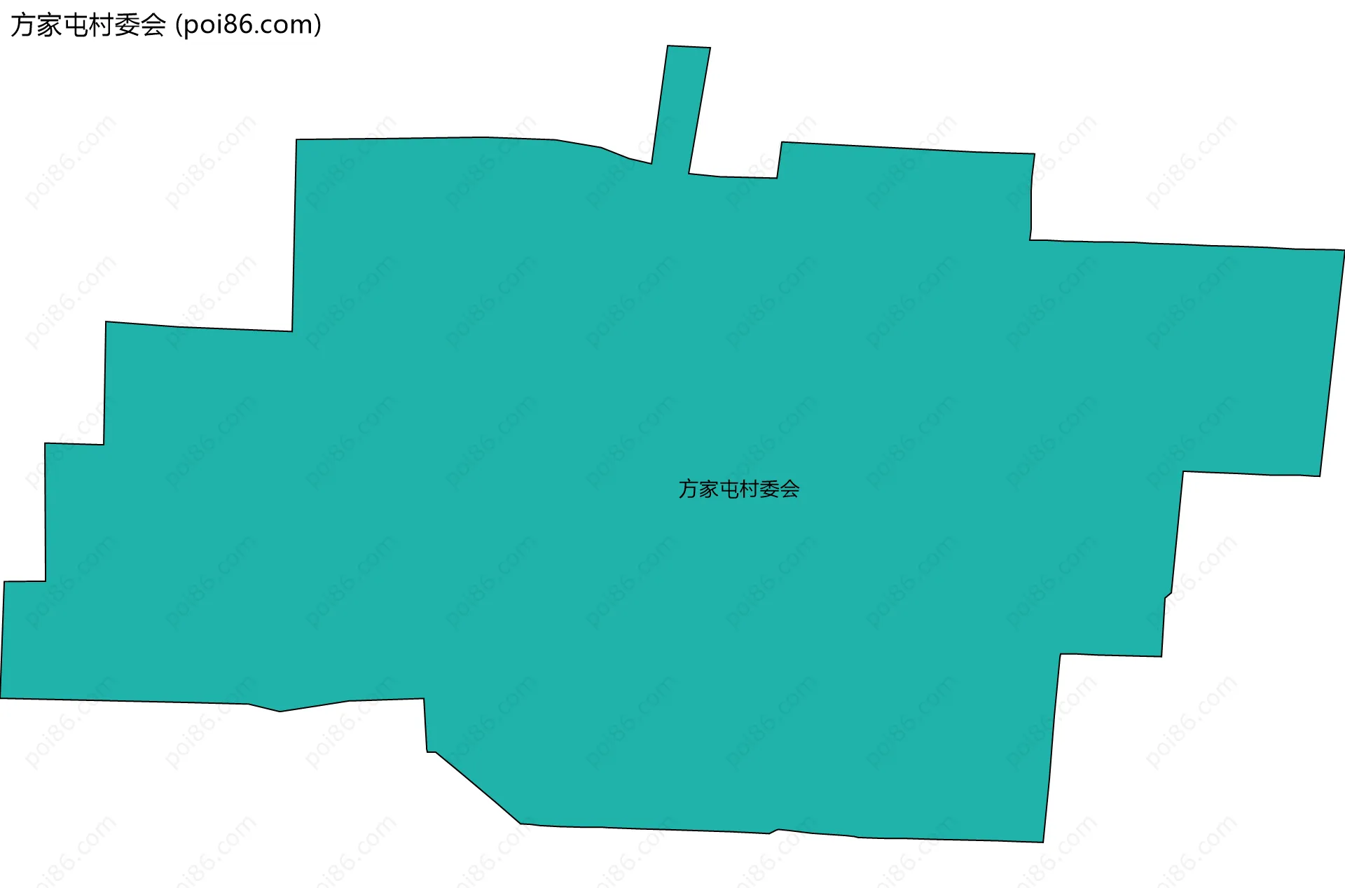 方家屯村委会边界地图