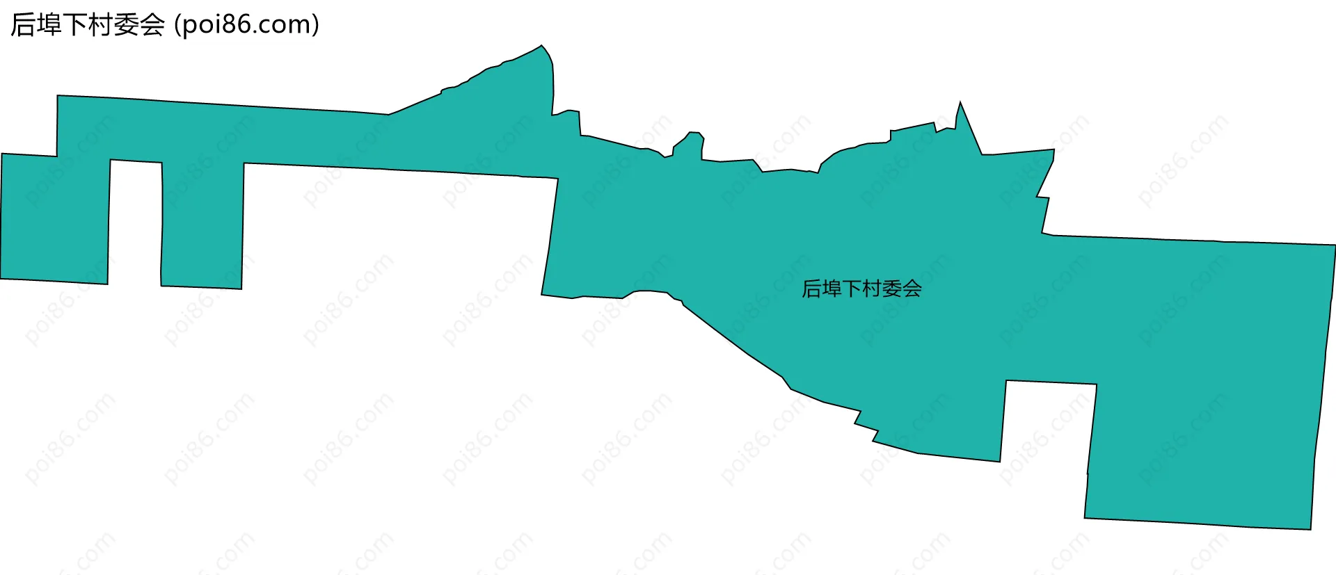 后埠下村委会边界地图